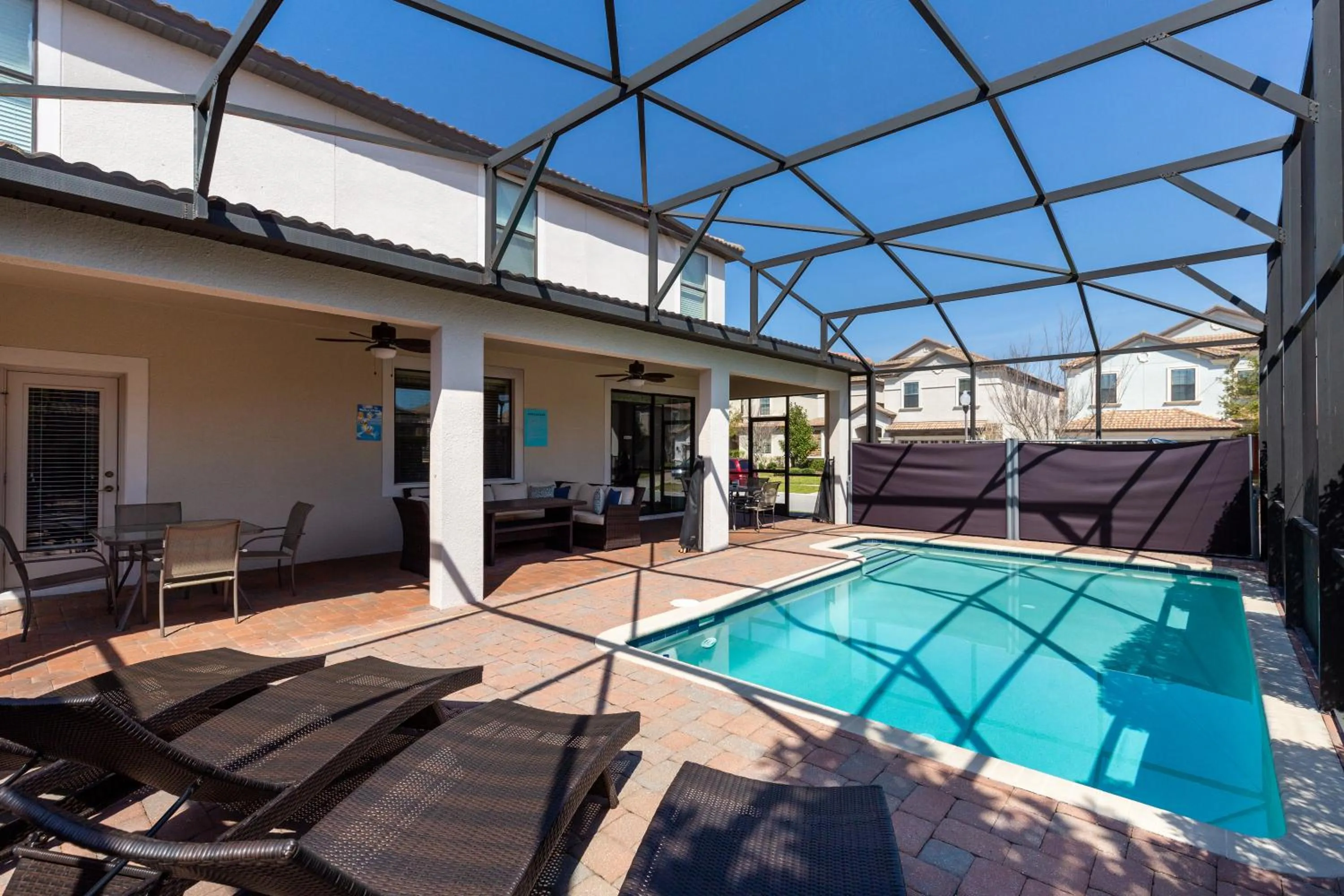 Patio in Moonlight Ridge - 5 bed ChampionsGate Resort pool home