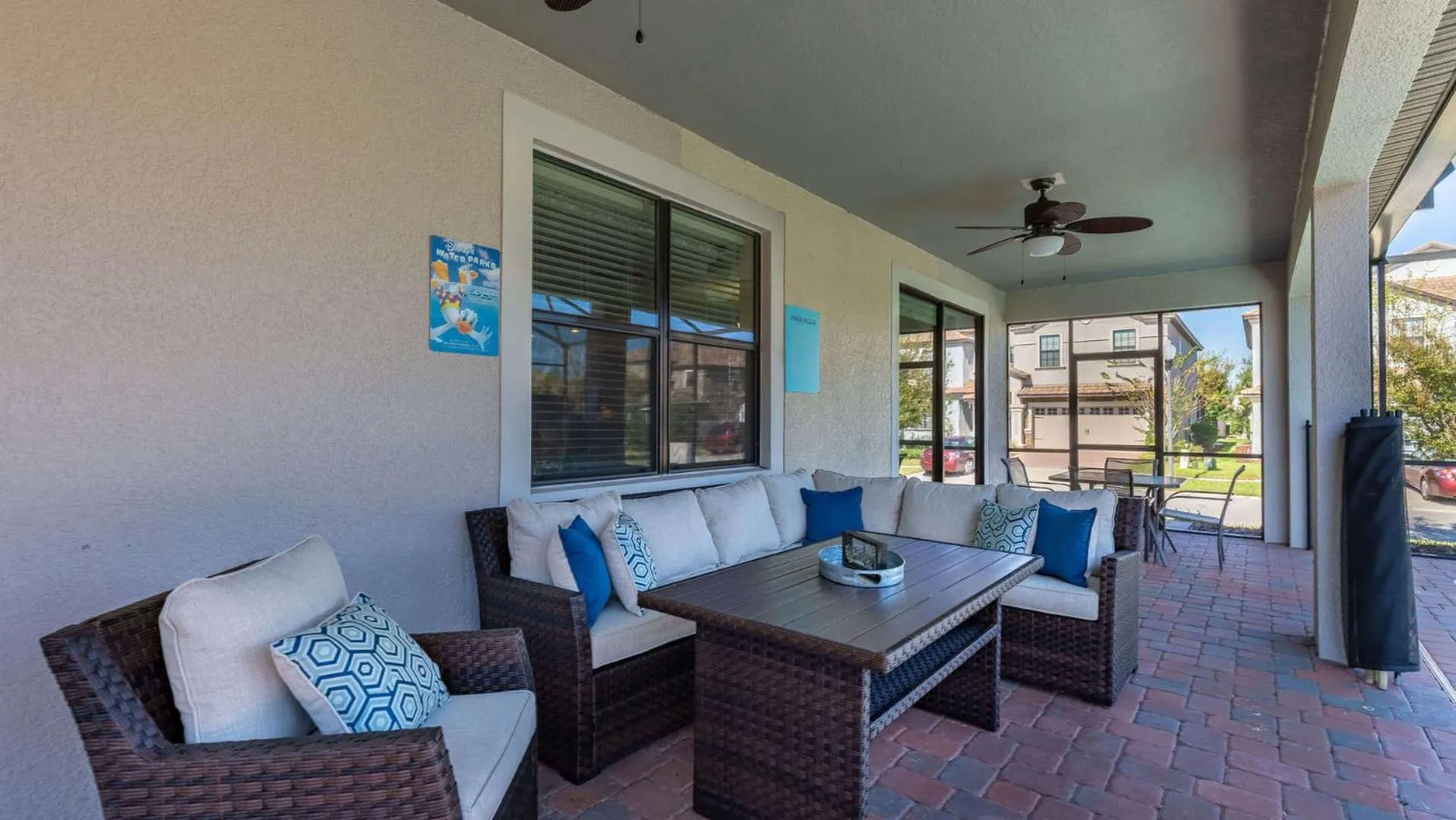 Patio in Moonlight Ridge - 5 bed ChampionsGate Resort pool home