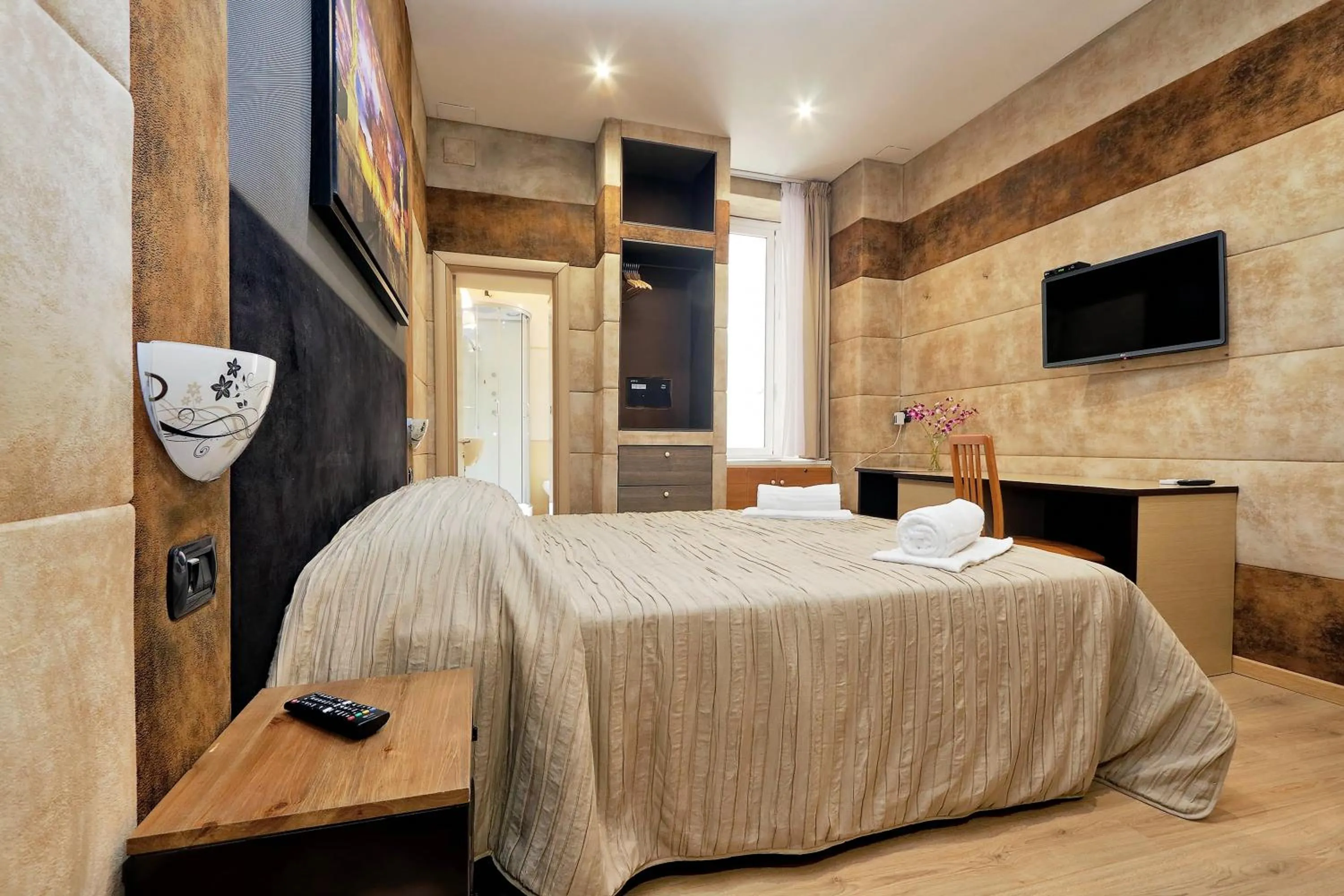 Bed in Gialli Vatican Guesthouse