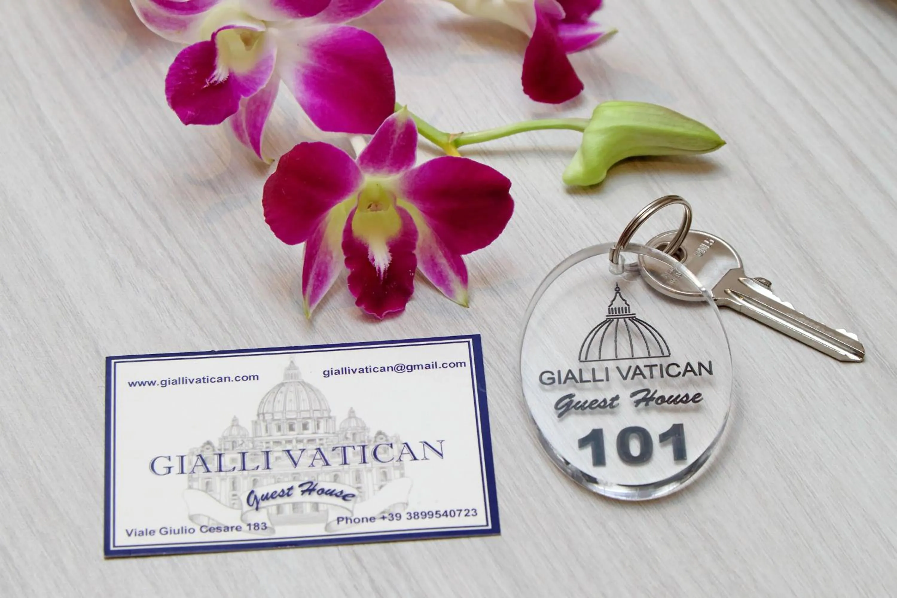 Decorative detail in Gialli Vatican Guesthouse