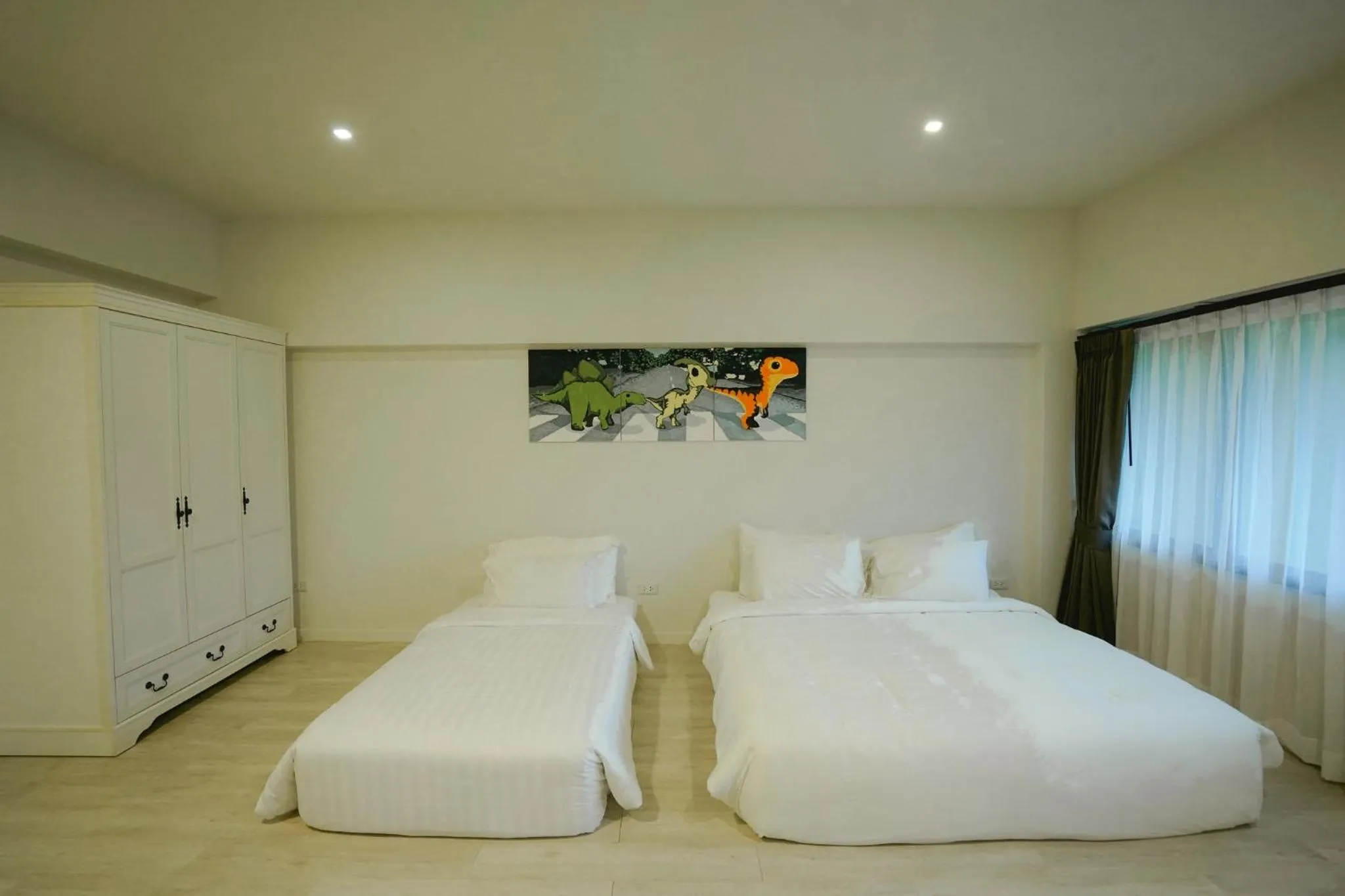 Bed in TREX Buriram Boutique Hotel
