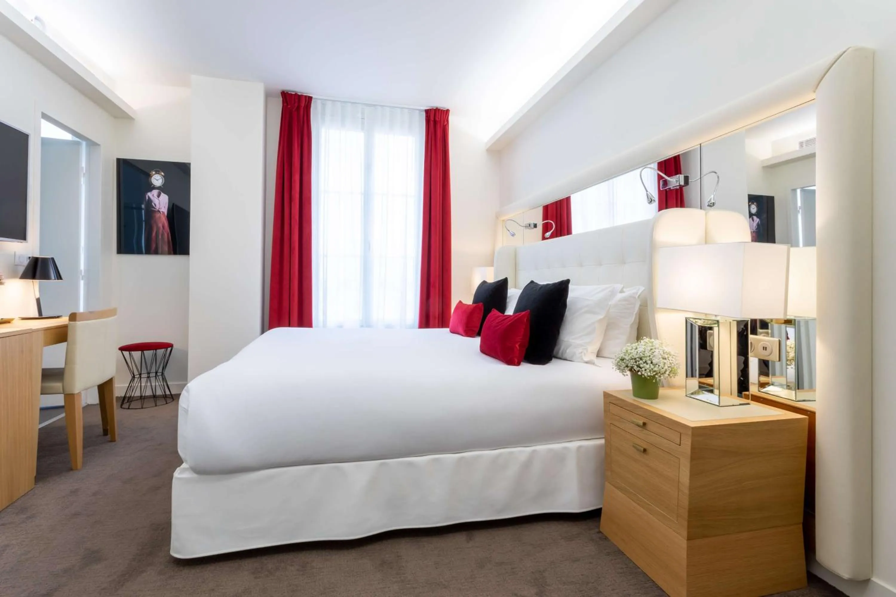 Bed in Hotel Camille Paris Tapestry Collection by Hilton