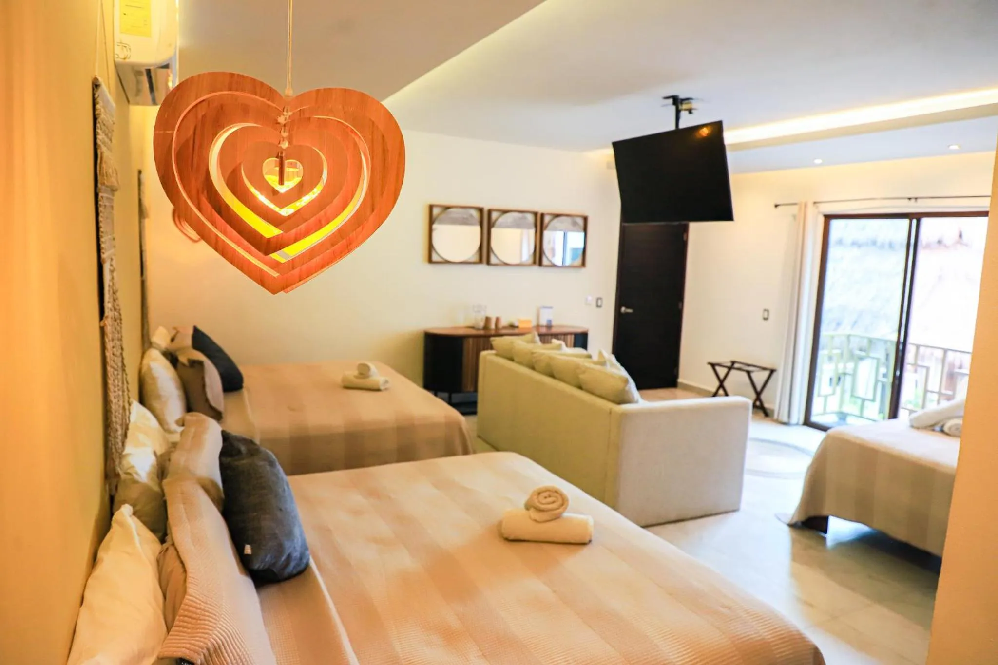 Bed in Hotel Diosa del Agua Bacalar