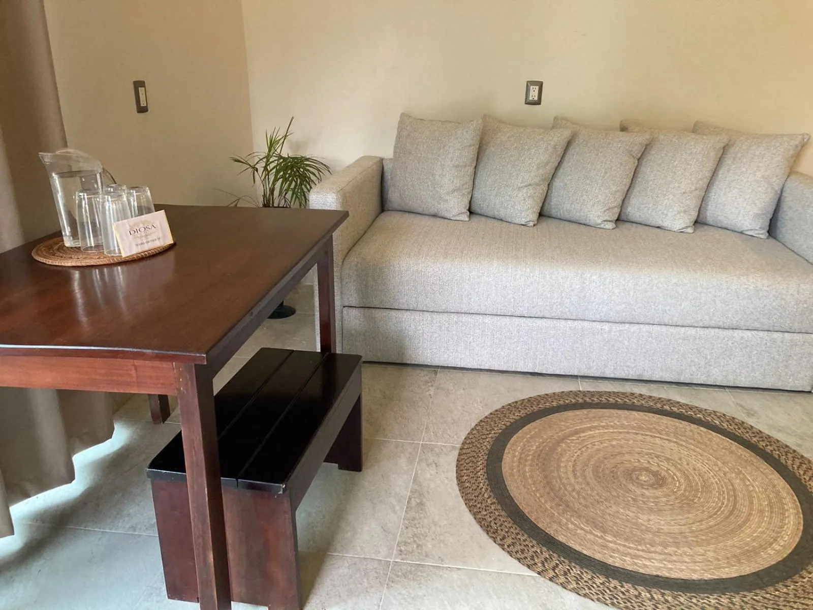 Living room in Hotel Diosa del Agua Bacalar