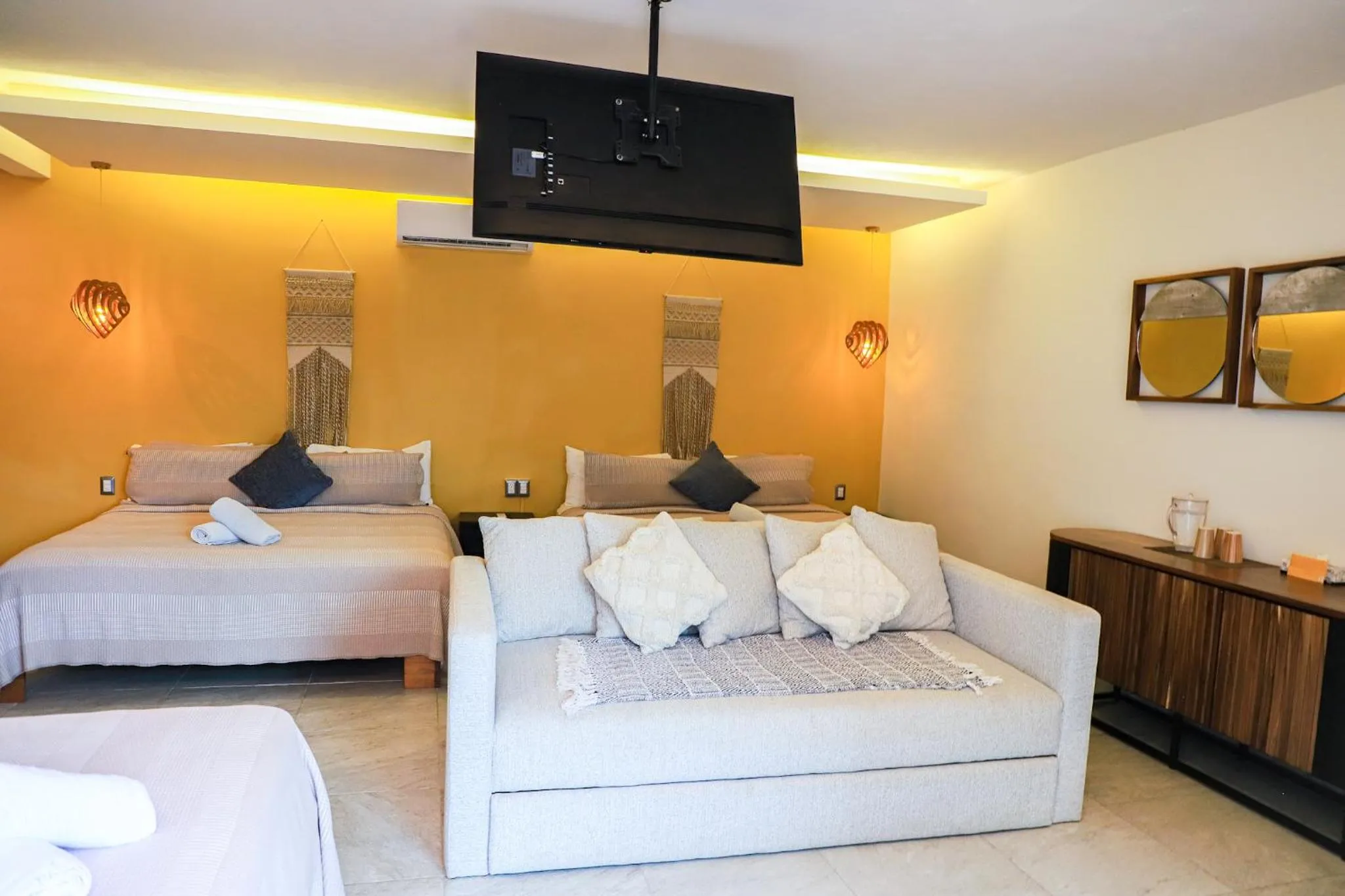 Bed in Hotel Diosa del Agua Bacalar