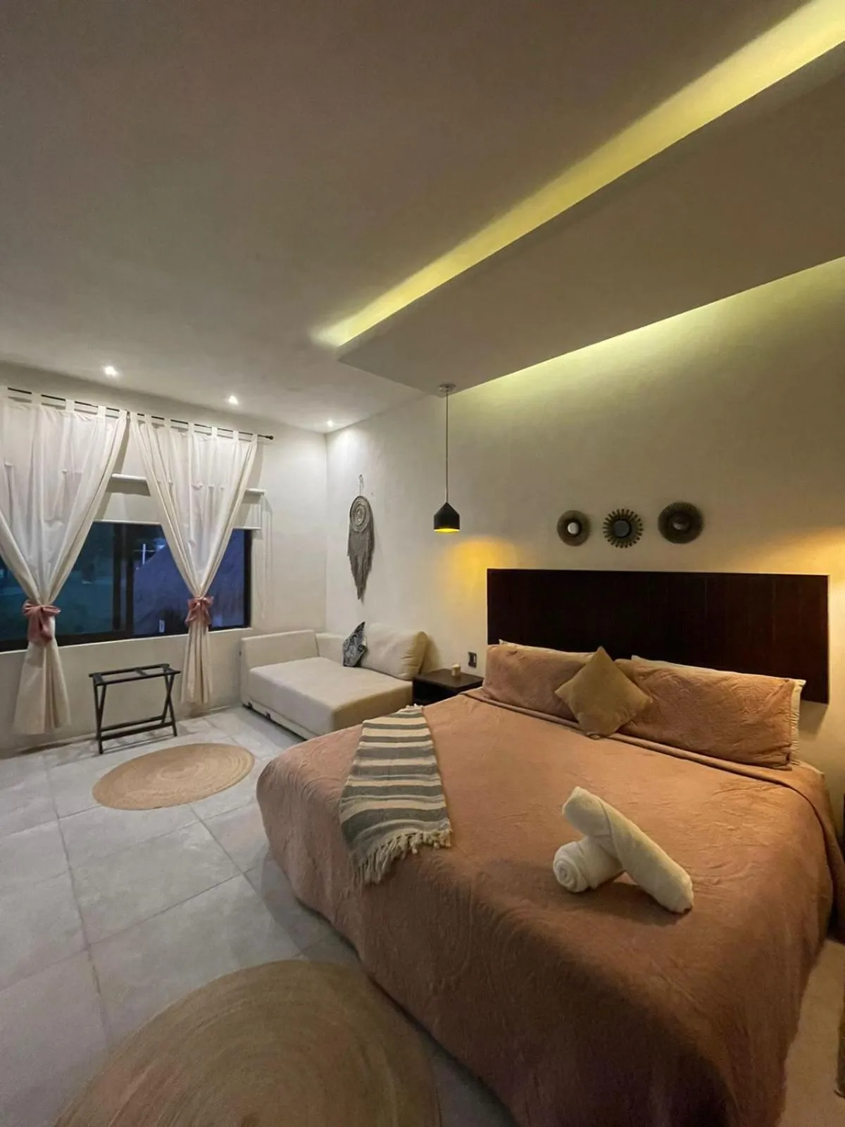 Bed in Hotel Diosa del Agua Bacalar