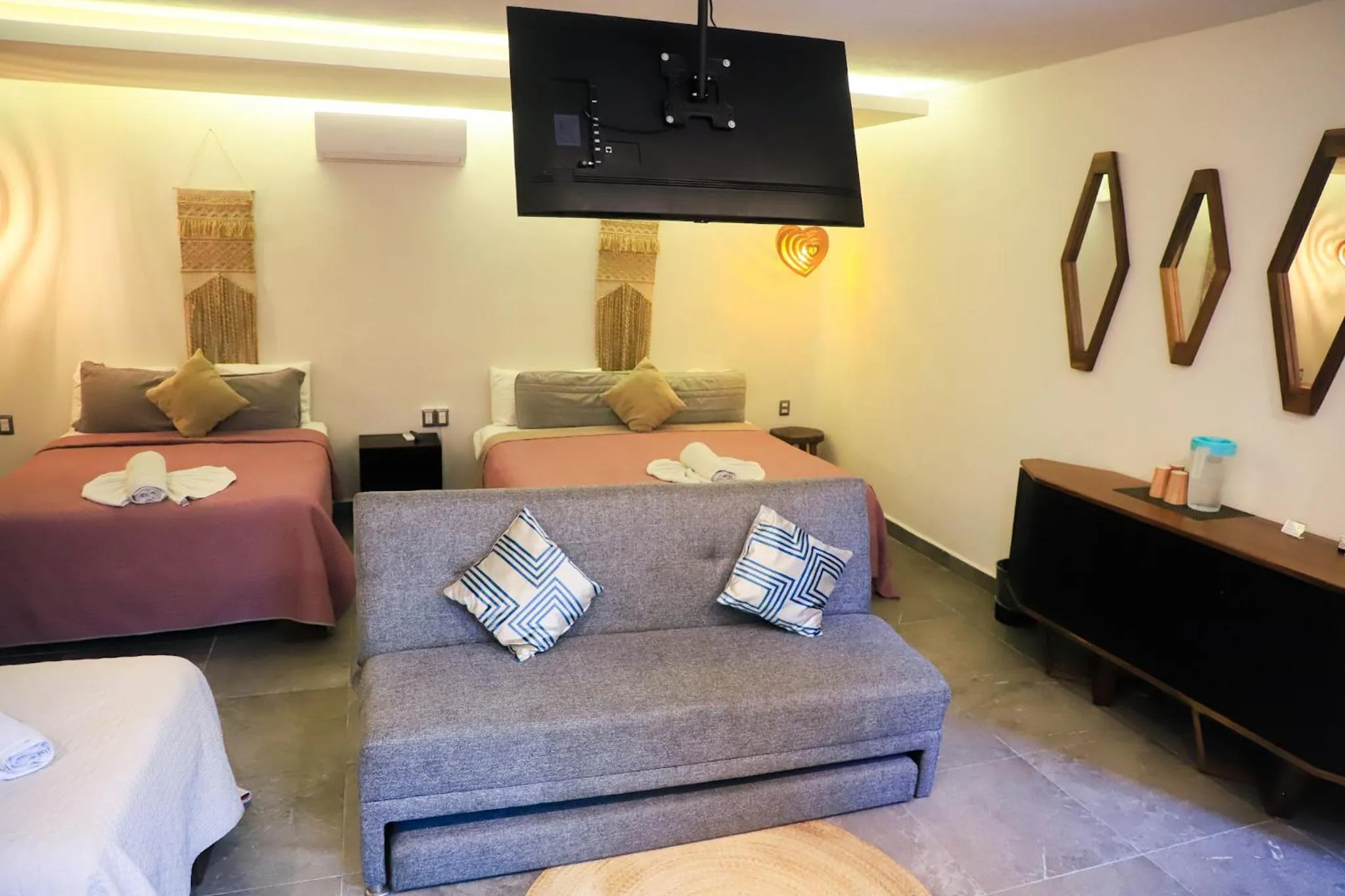 Bed in Hotel Diosa del Agua Bacalar