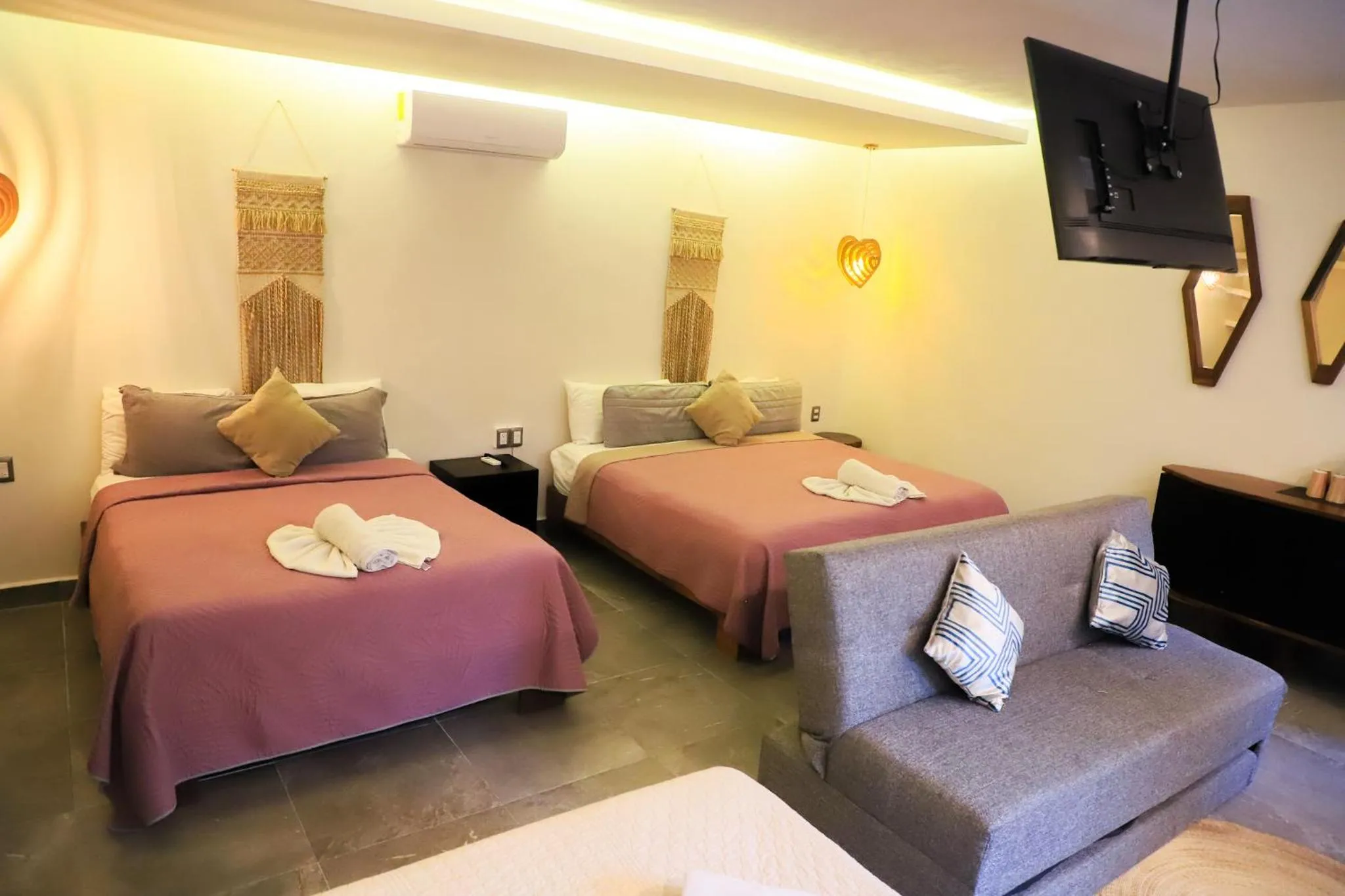 Bed in Hotel Diosa del Agua Bacalar