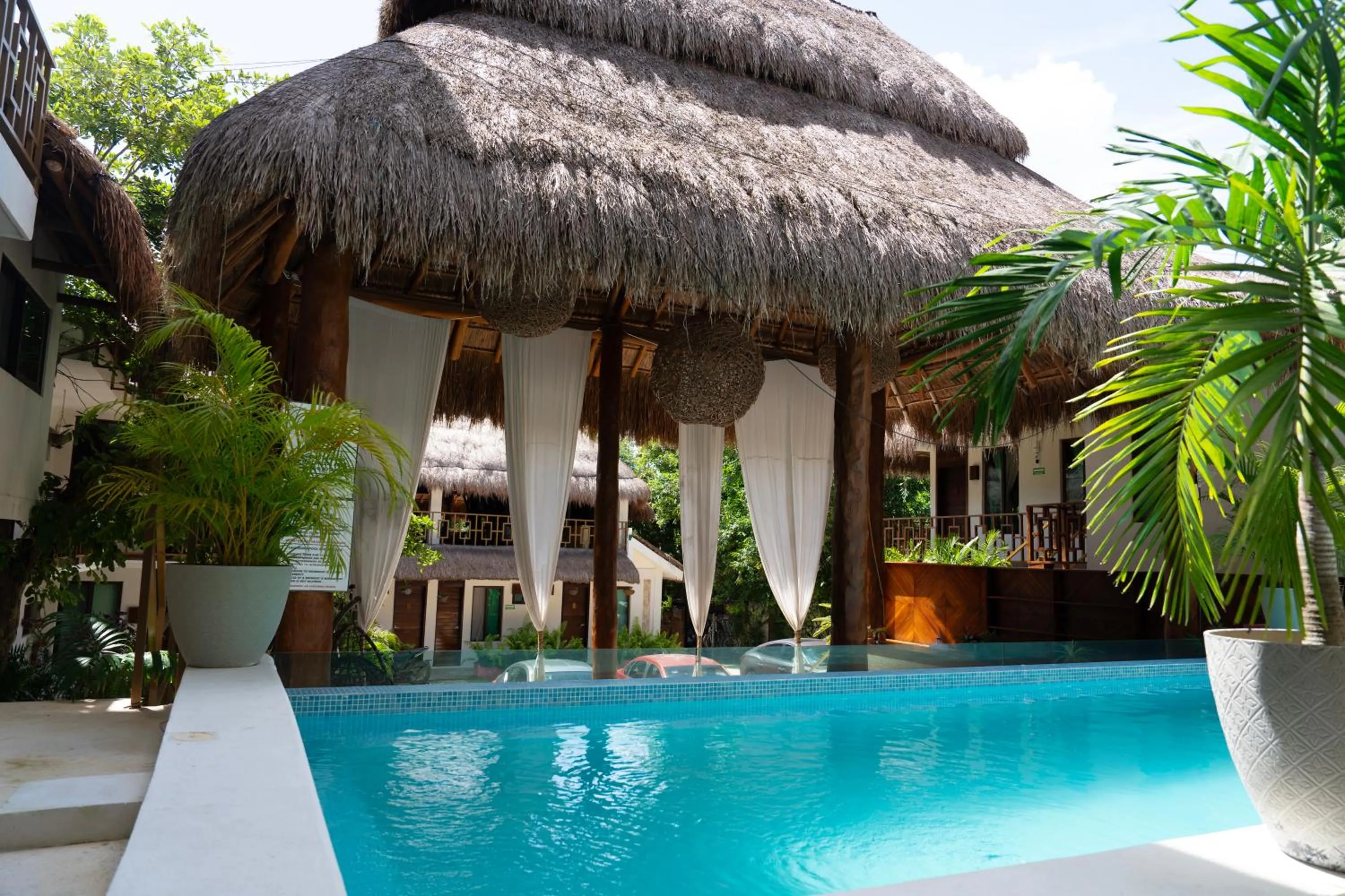 Garden view in Hotel Diosa del Agua Bacalar