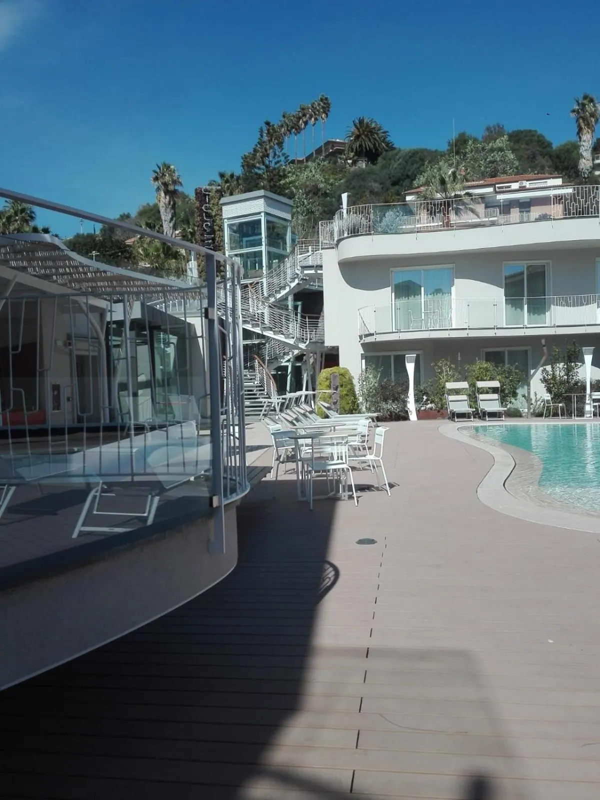 Pool view in Ciclope Resort