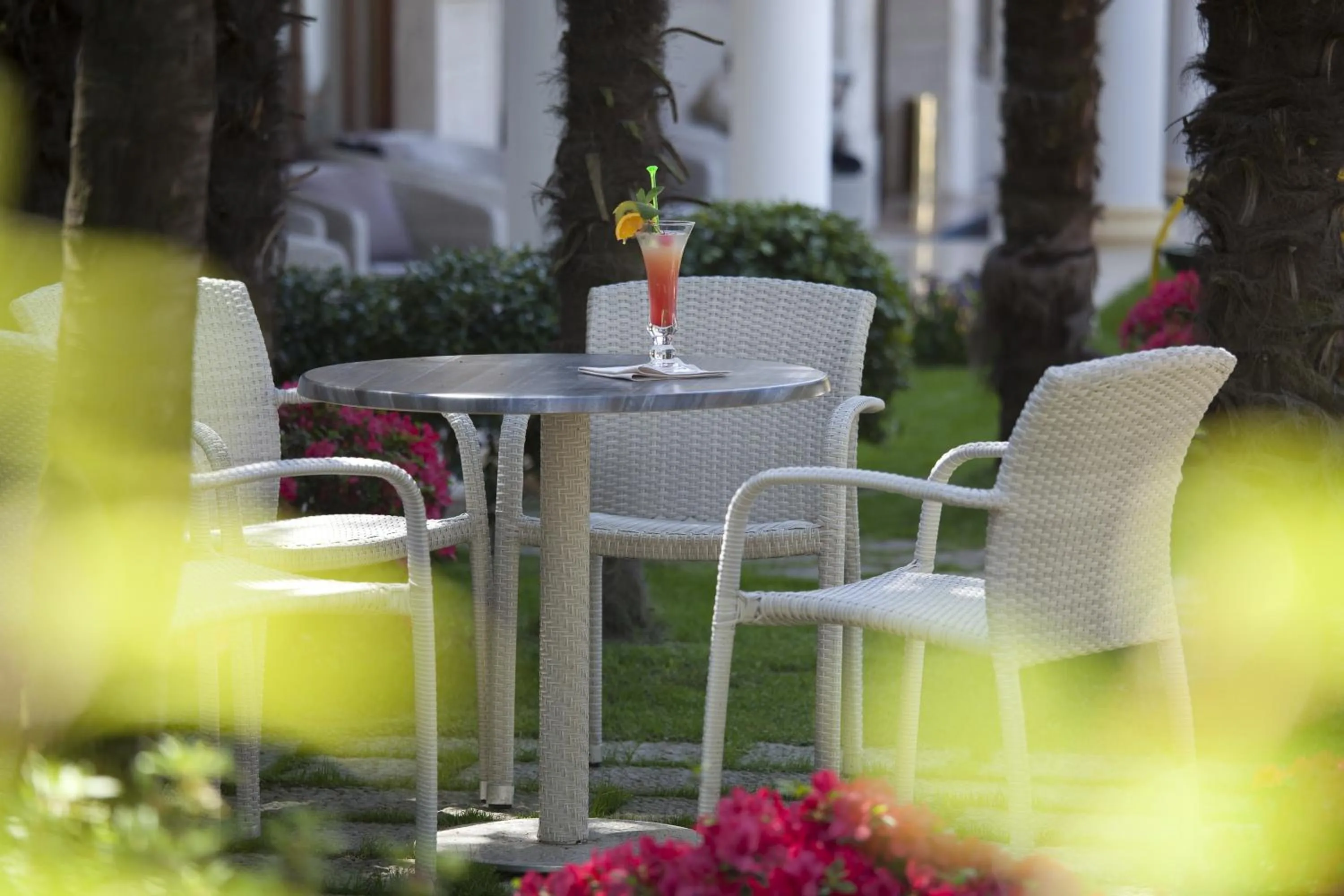 Patio in Grand Hotel Trieste & Victoria