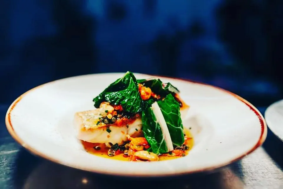 Food close-up in Achray House Restaurant with Rooms