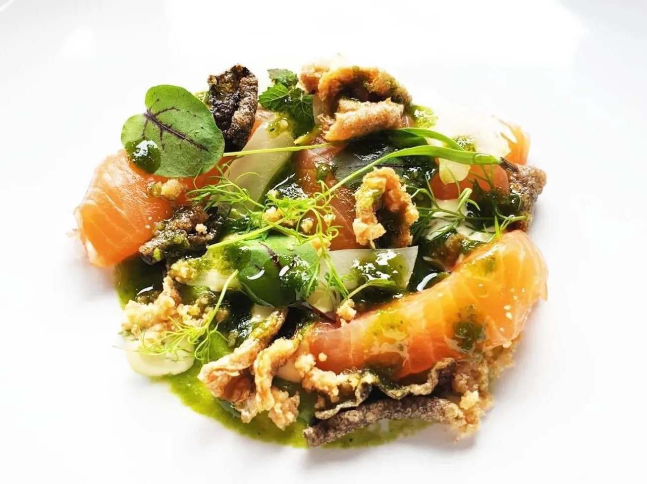 Food close-up in Achray House Restaurant with Rooms