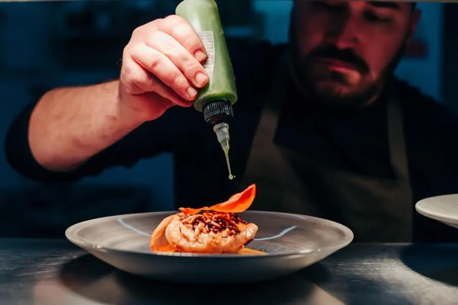 Food close-up in Achray House Restaurant with Rooms
