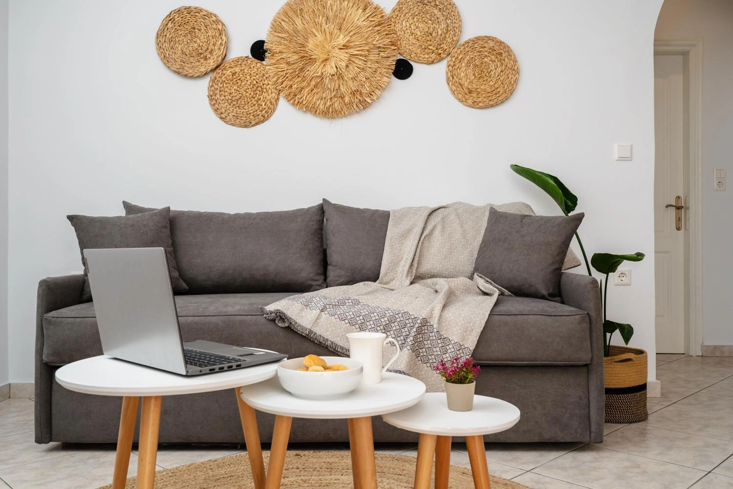 Living room in Erato Inn Naxos