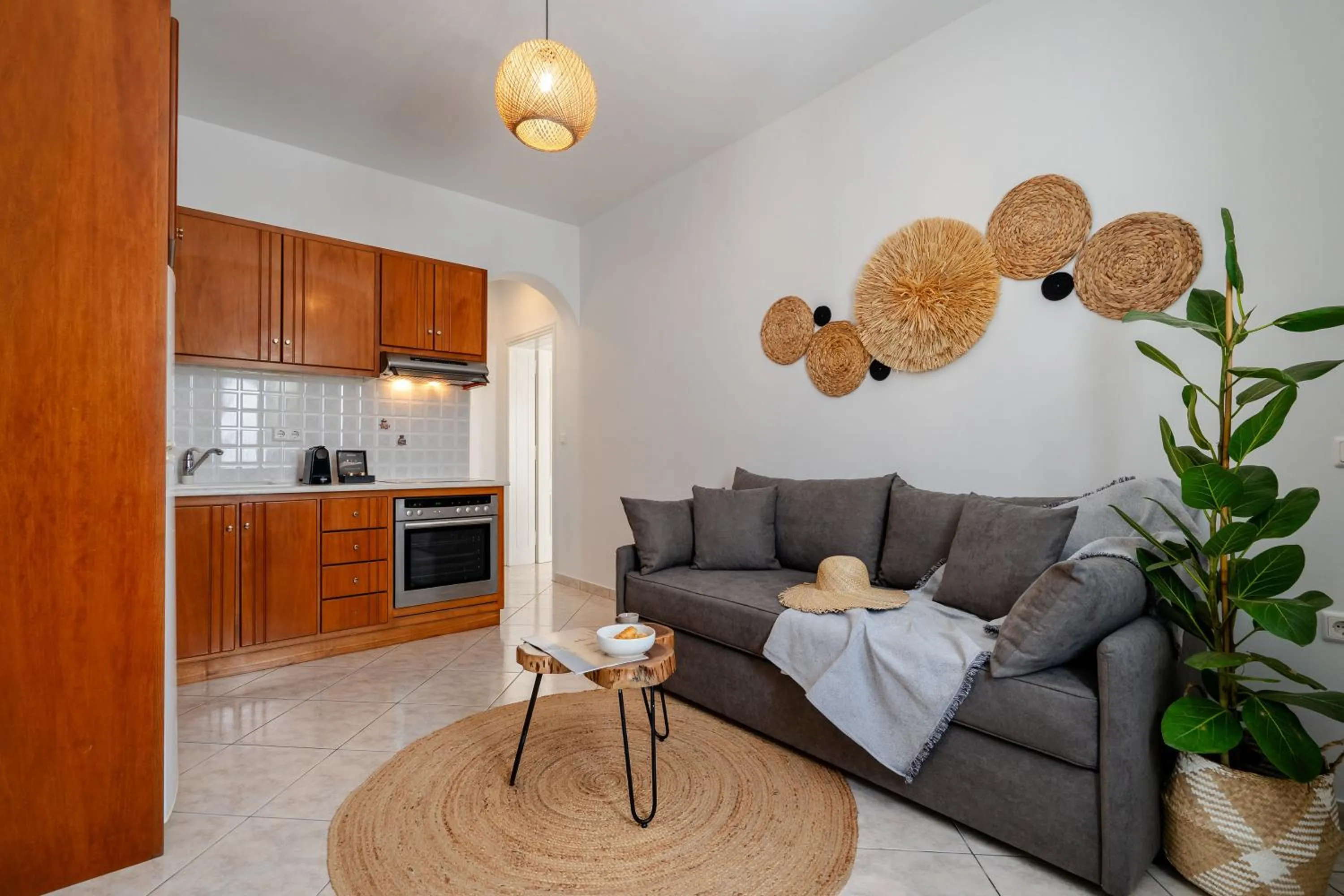 Kitchen or kitchenette in Erato Inn Naxos