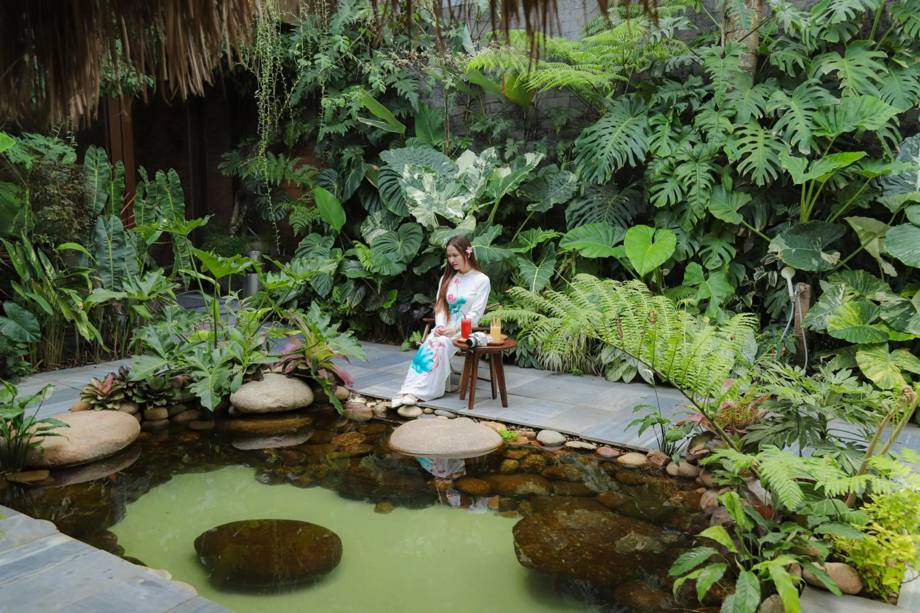 Garden in K House Apartment Danang Beach