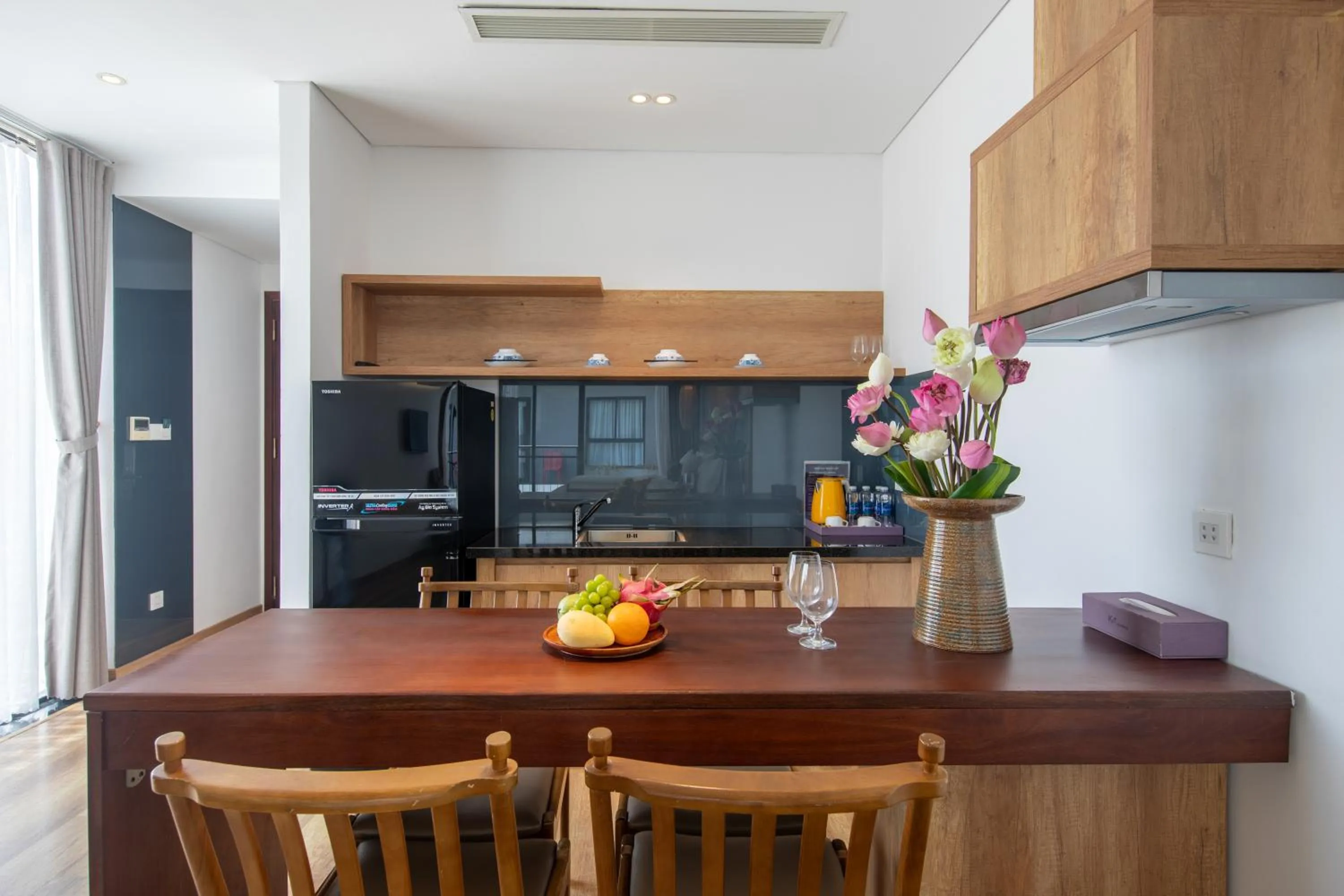 Dining area in K House Apartment Danang Beach