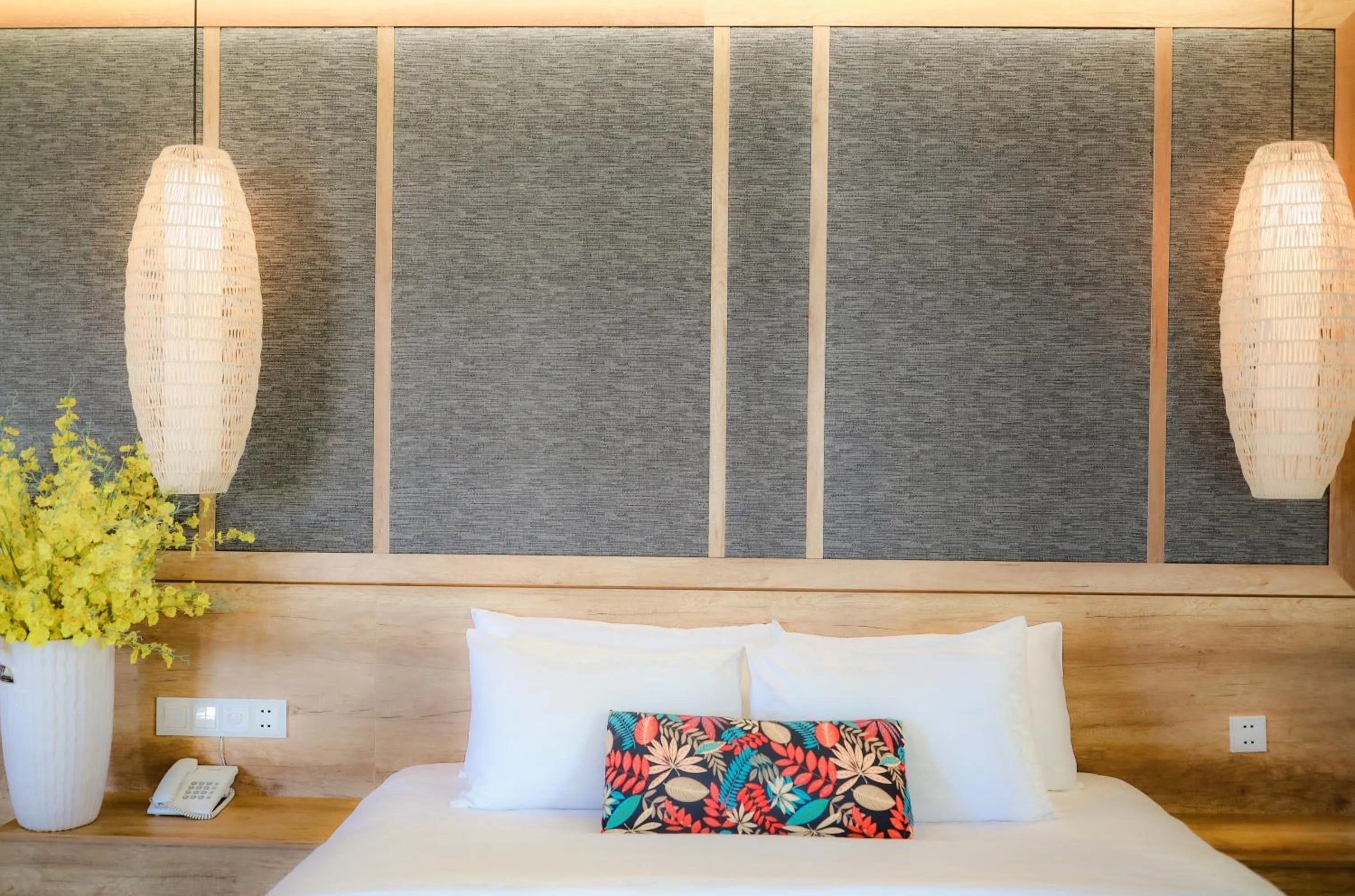 Bed in K House Apartment Danang Beach