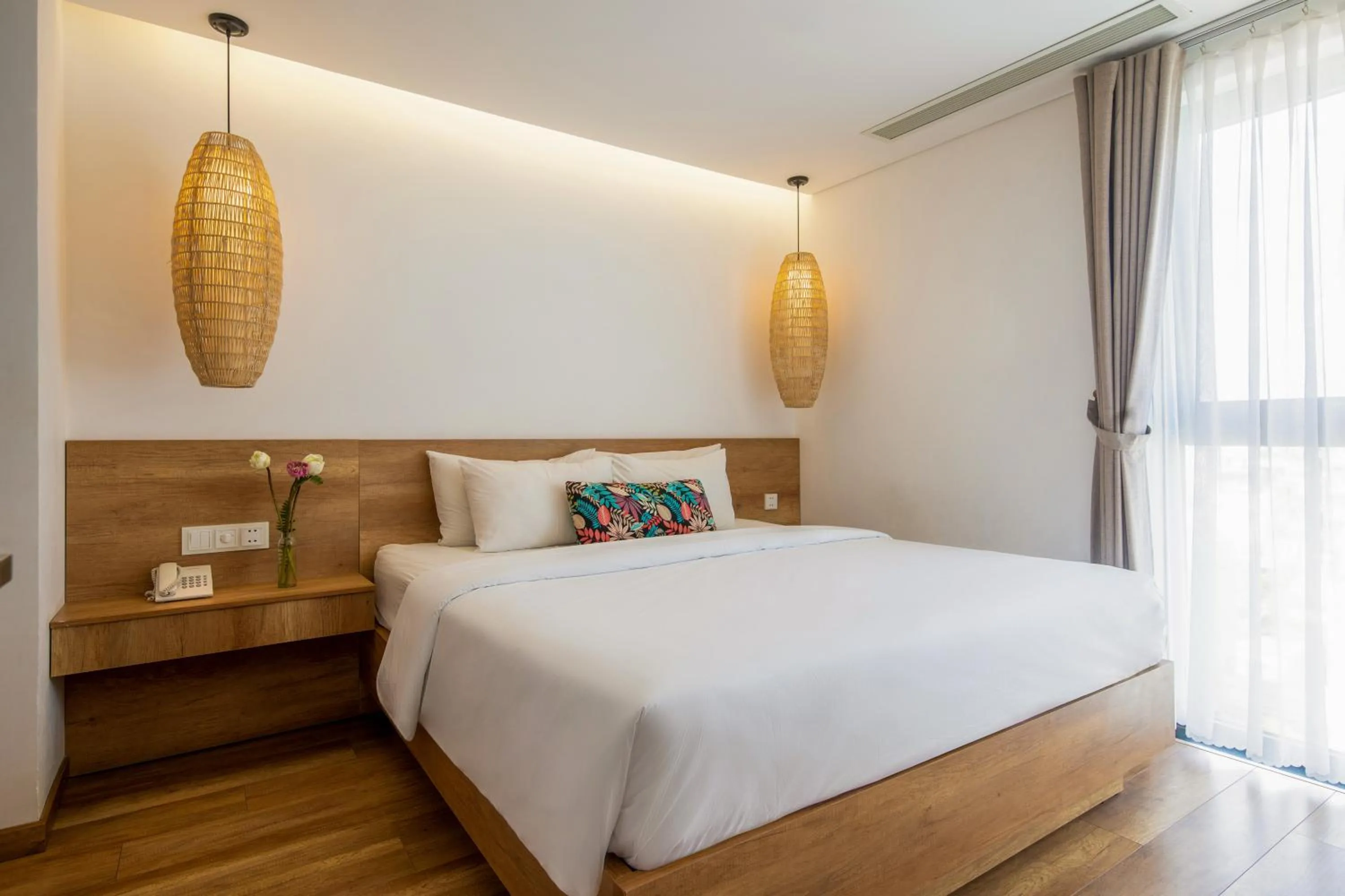 Bed in K House Apartment Danang Beach