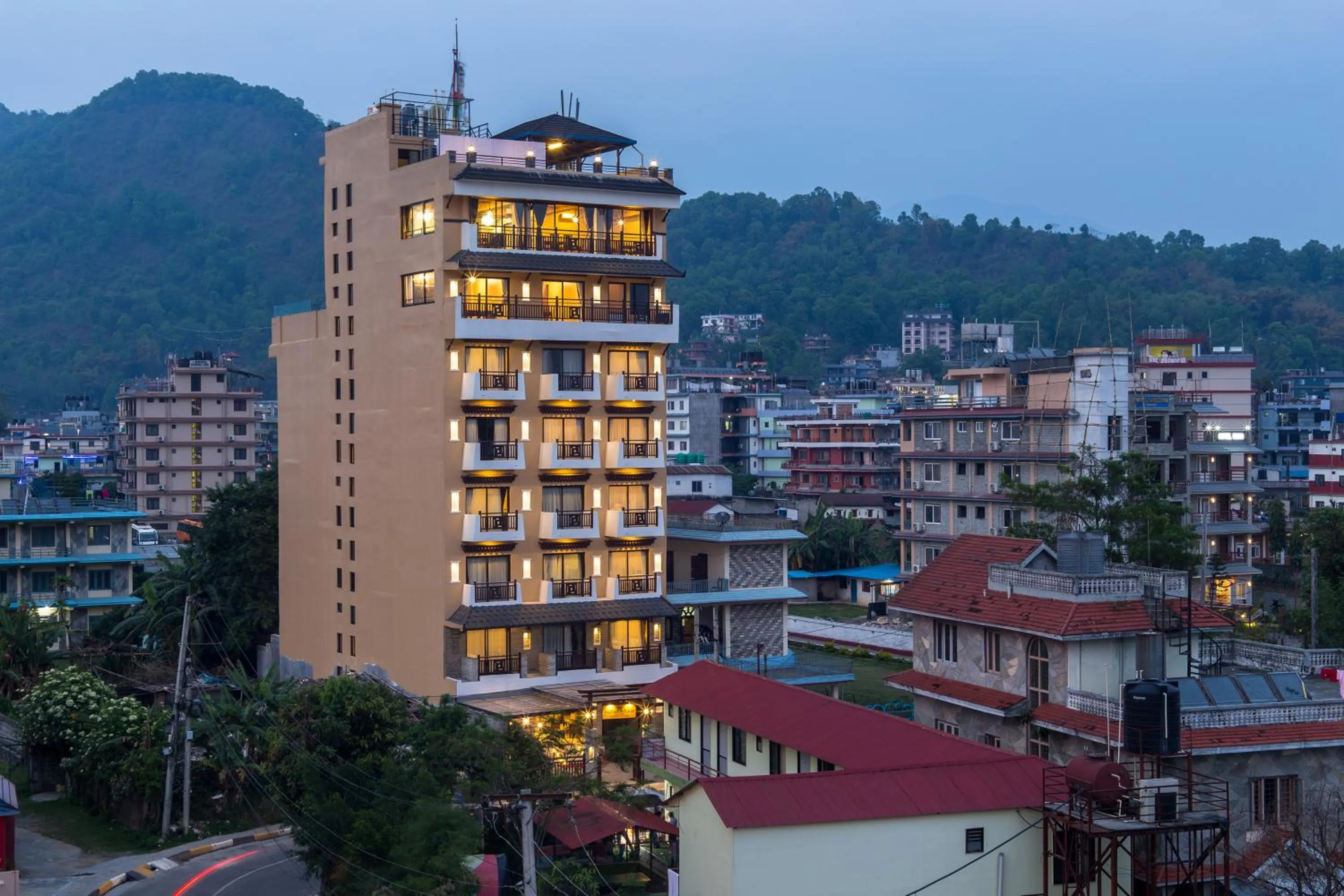 Property building in Hotel Mala Pokhara