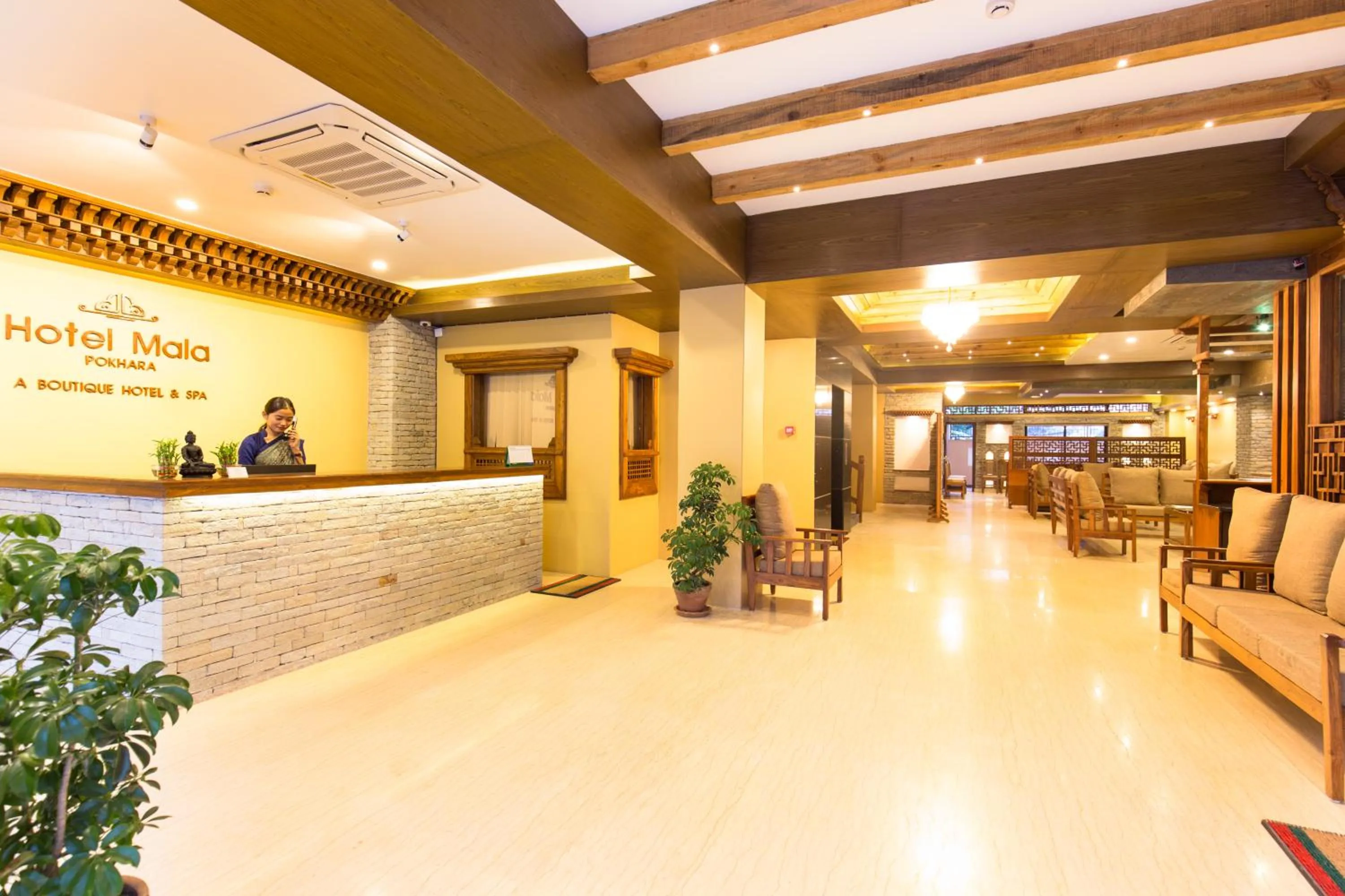 Lobby or reception in Hotel Mala Pokhara