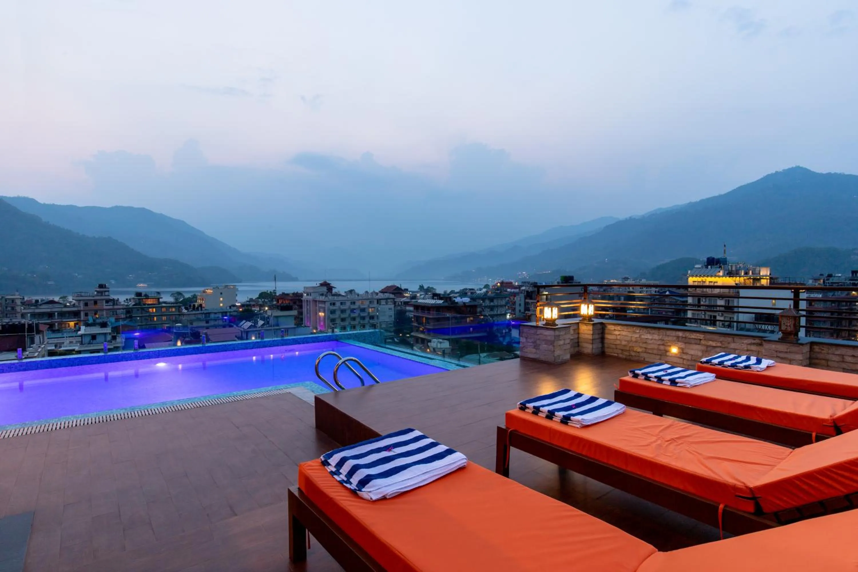 Pool view in Hotel Mala Pokhara