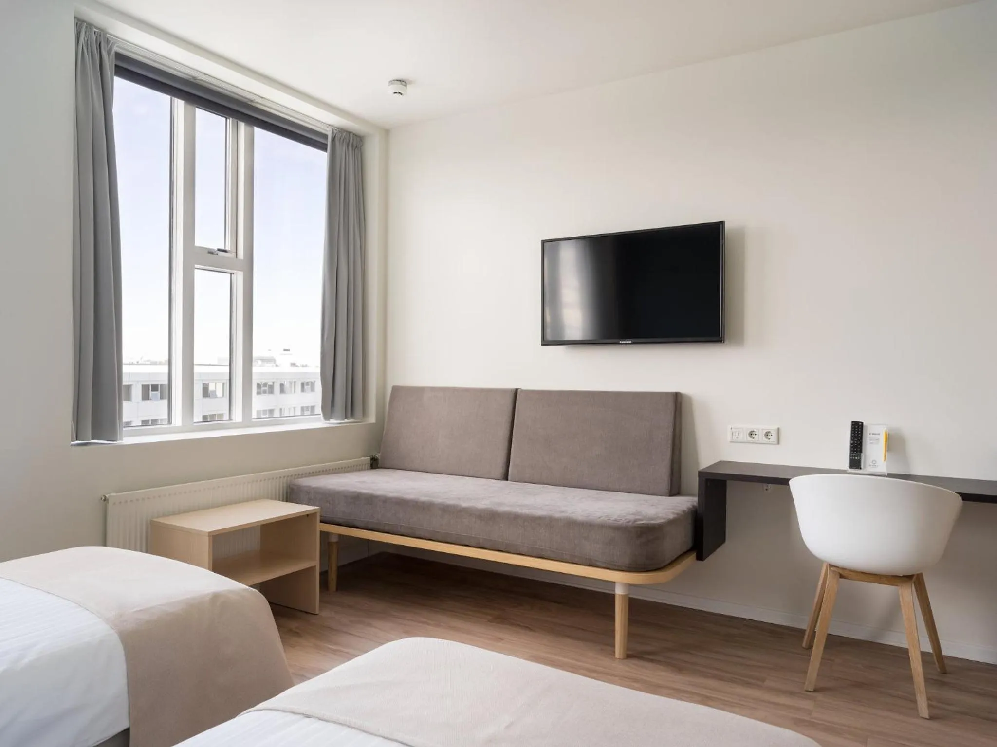 Bedroom, Bed in Reykjavik Lights Hotel by Keahotels