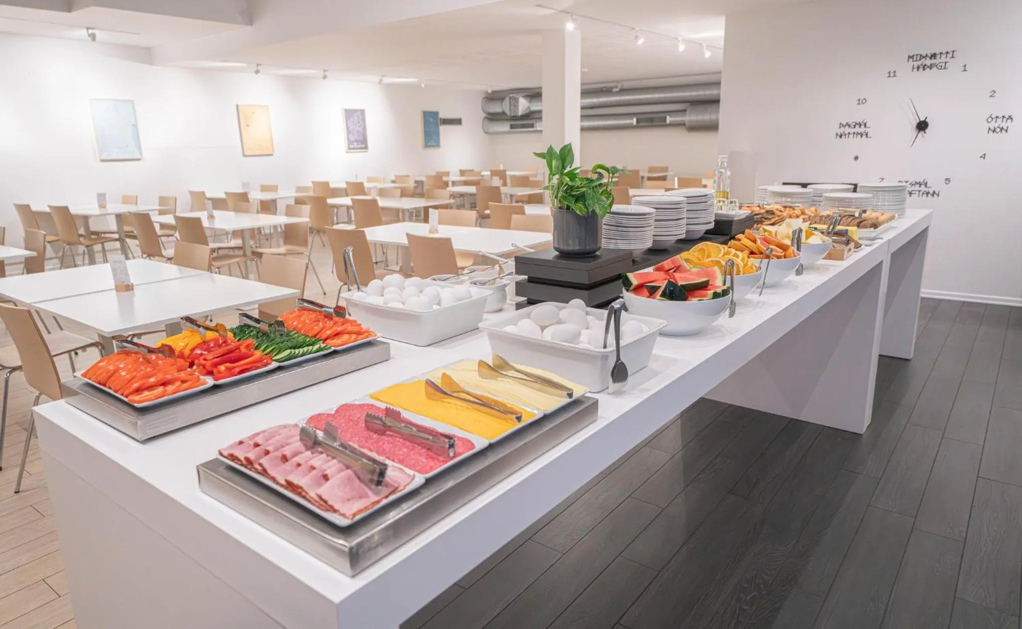Buffet breakfast in Reykjavik Lights Hotel by Keahotels