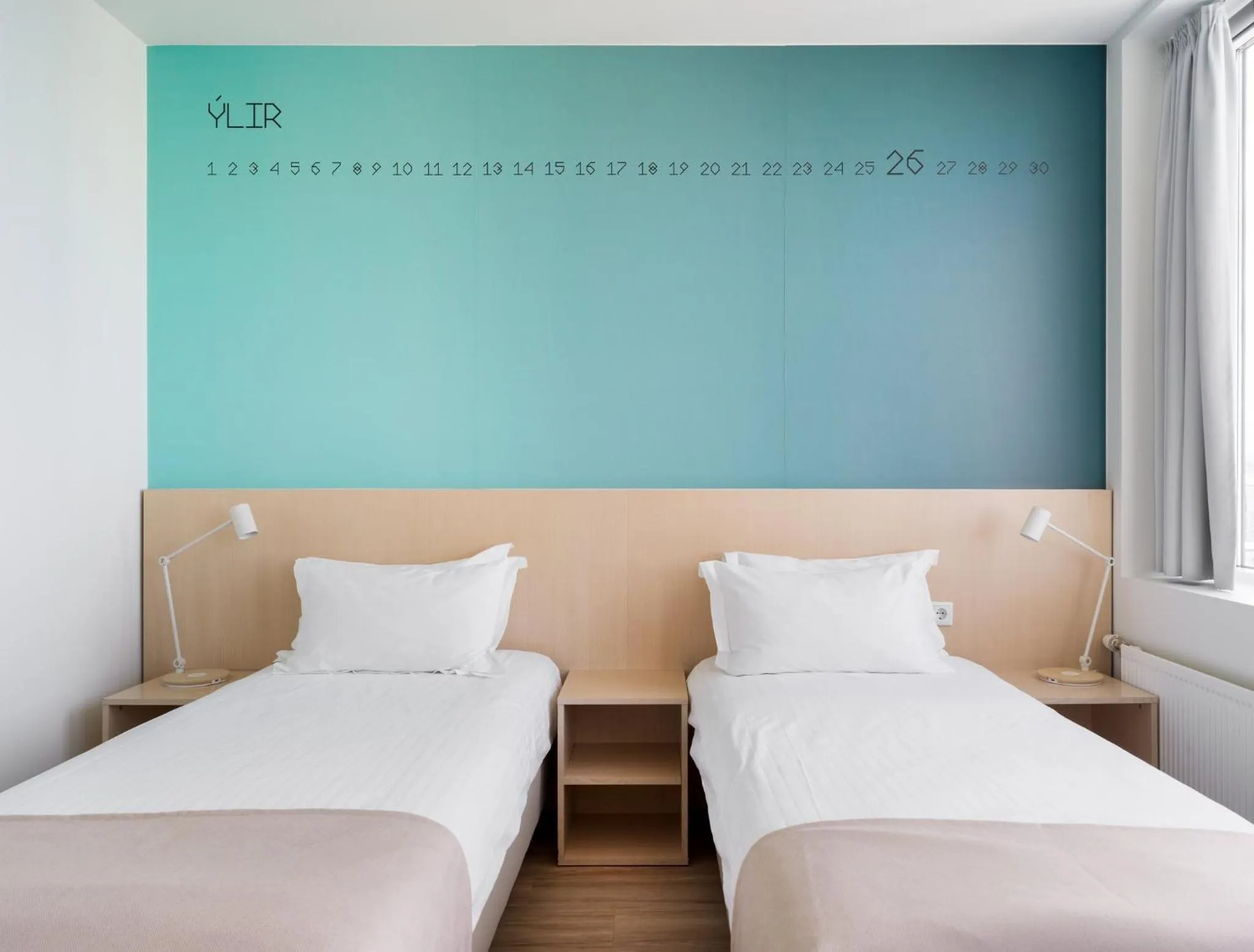 Bedroom, Bed in Reykjavik Lights Hotel by Keahotels