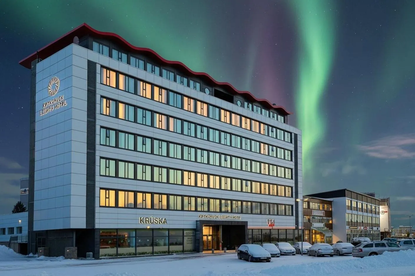 Facade/entrance in Reykjavik Lights Hotel by Keahotels
