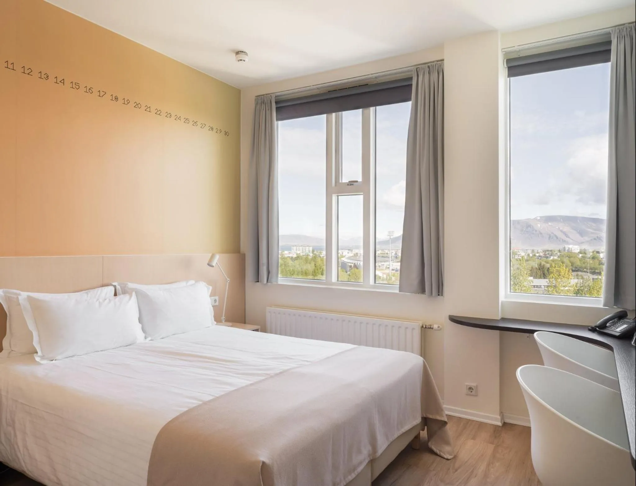 Property building, Bed in Reykjavik Lights Hotel by Keahotels