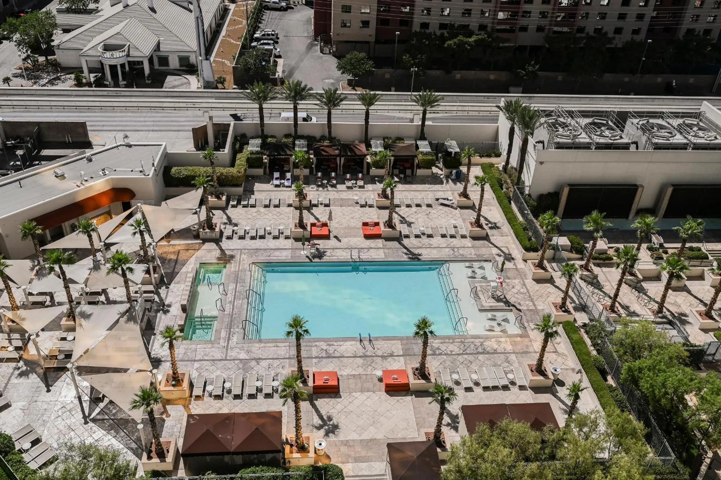 Swimming pool in StripViewSuites Penthouse Two-Bedroom Conjoined Suite