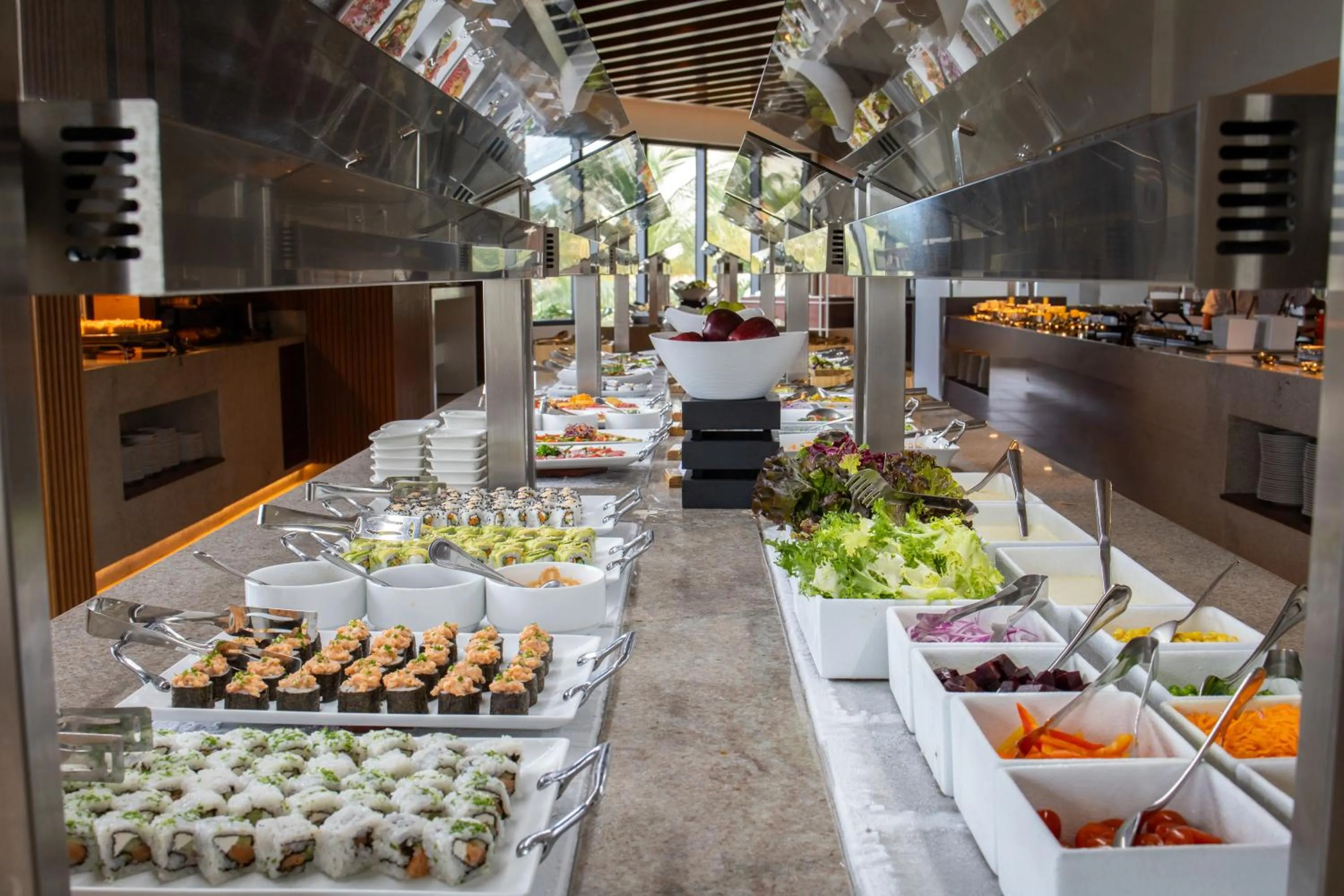 Buffet breakfast in Secrets Mirabel Cancún Resort & Spa - Adults Only