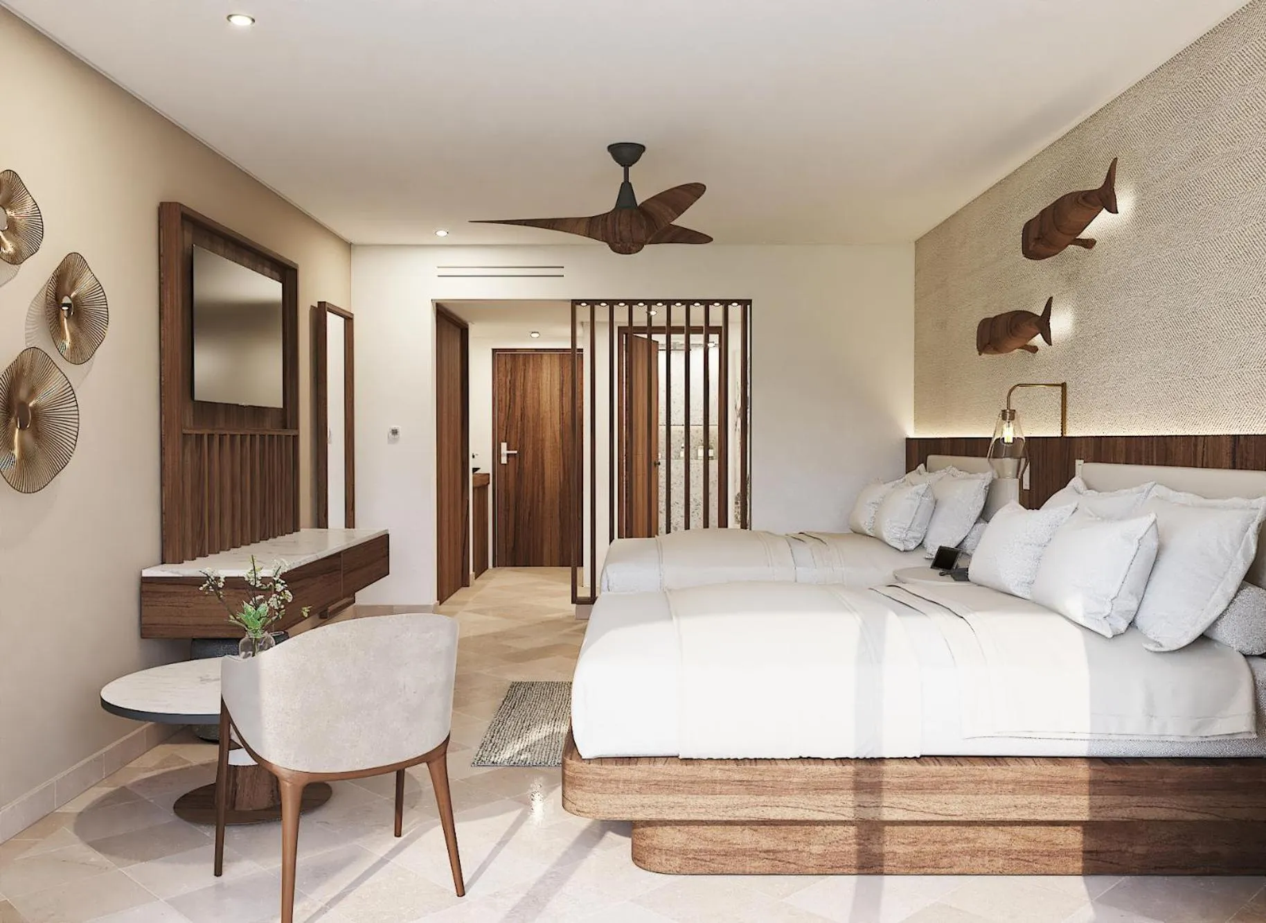 Bed in Secrets Mirabel Cancún Resort & Spa - Grand Opening!