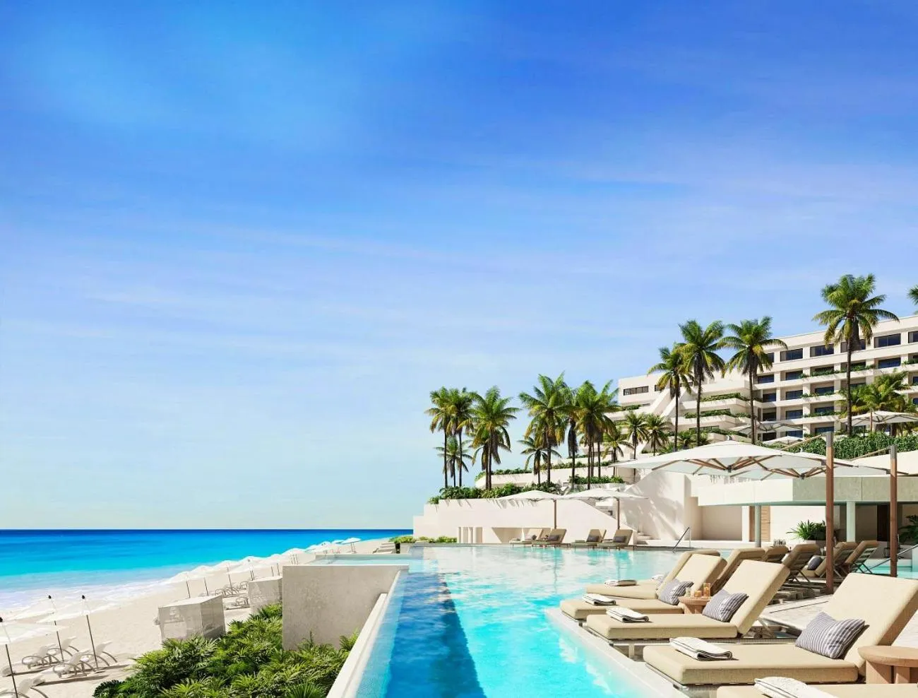 Beach in Secrets Mirabel Cancún Resort & Spa - Grand Opening!