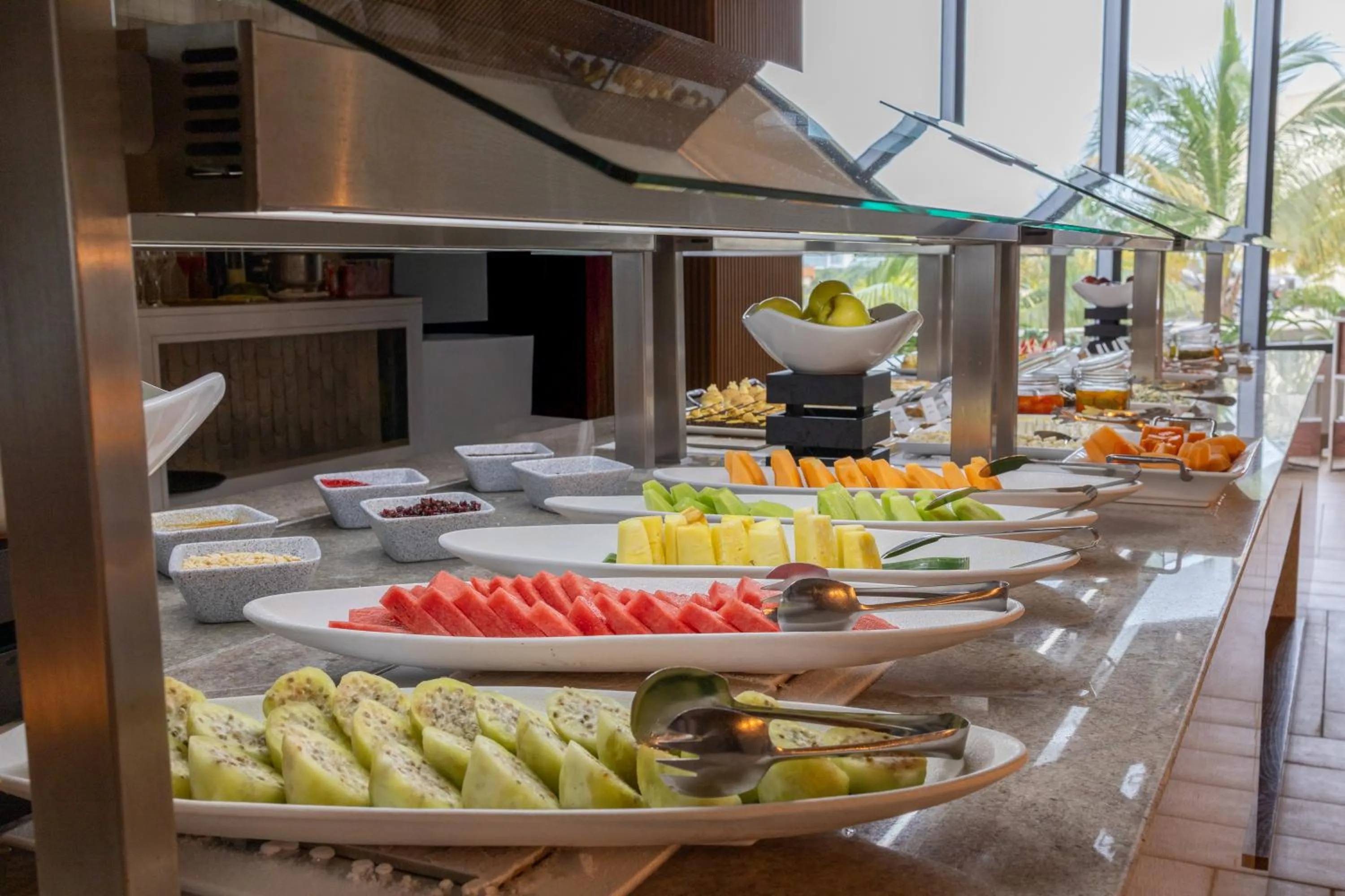 Buffet breakfast in Secrets Mirabel Cancún Resort & Spa - Adults Only