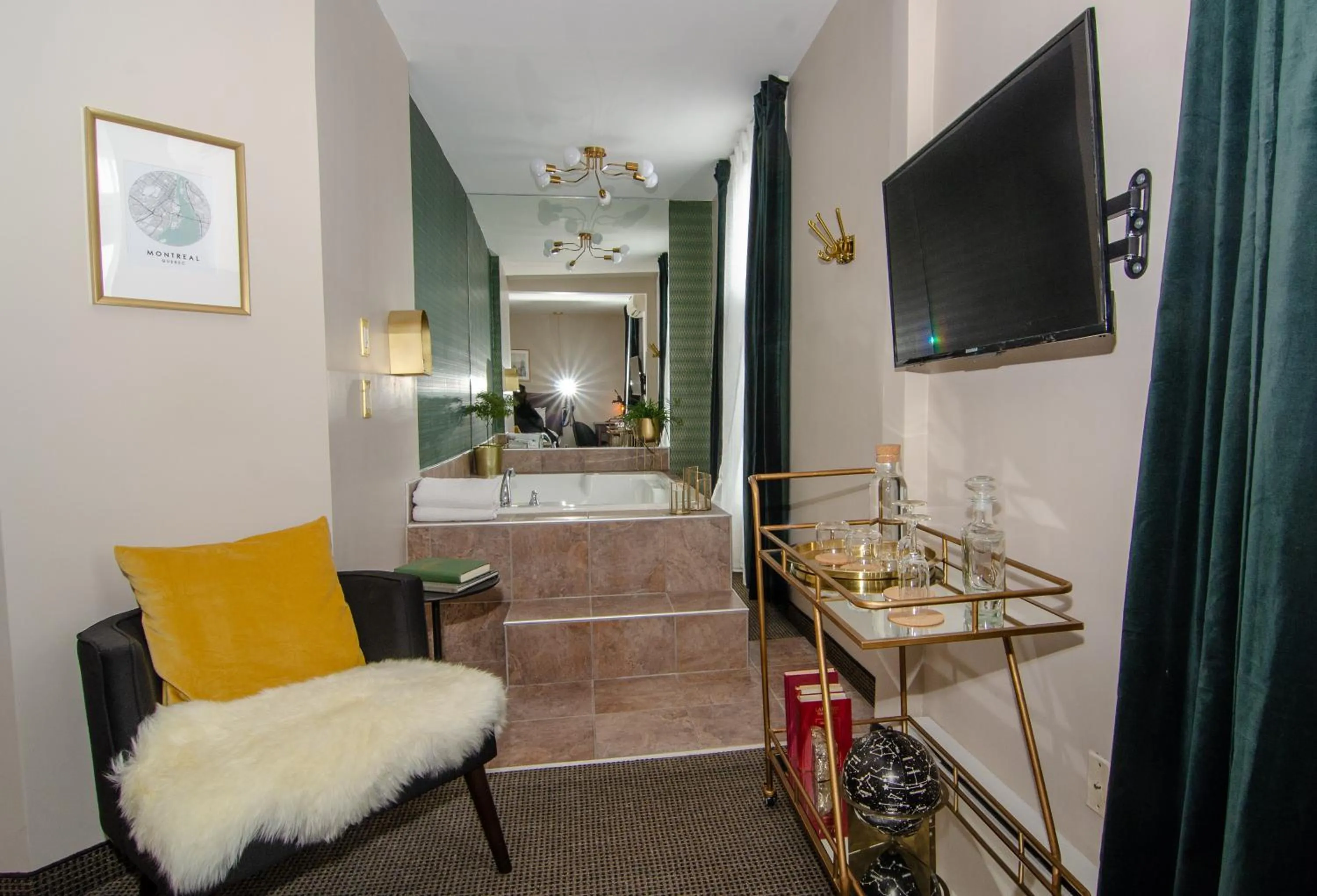 Seating area in Maison Cartier Montreal