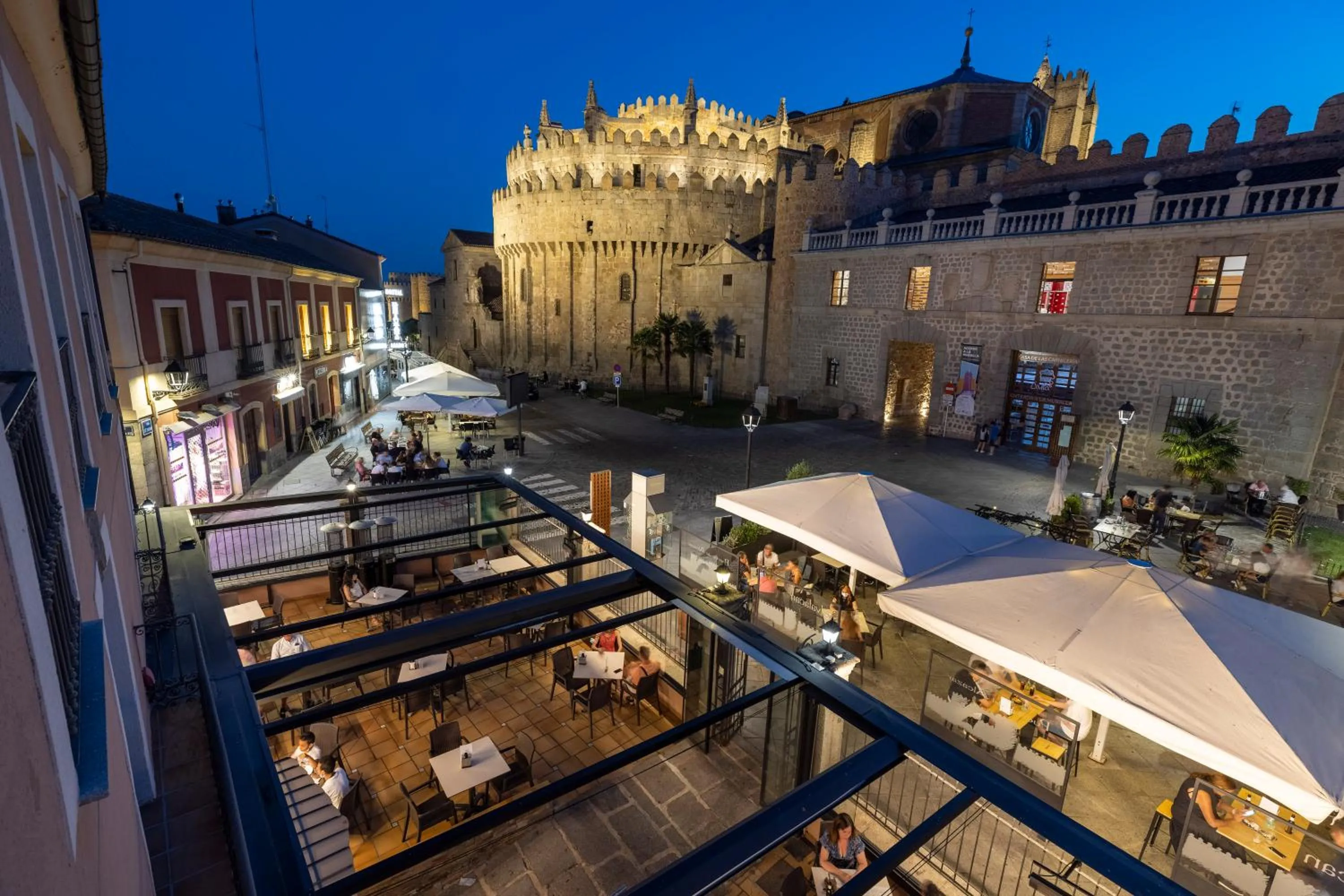 Balcony/Terrace in Hostal Restaurante Puerta del Alcázar