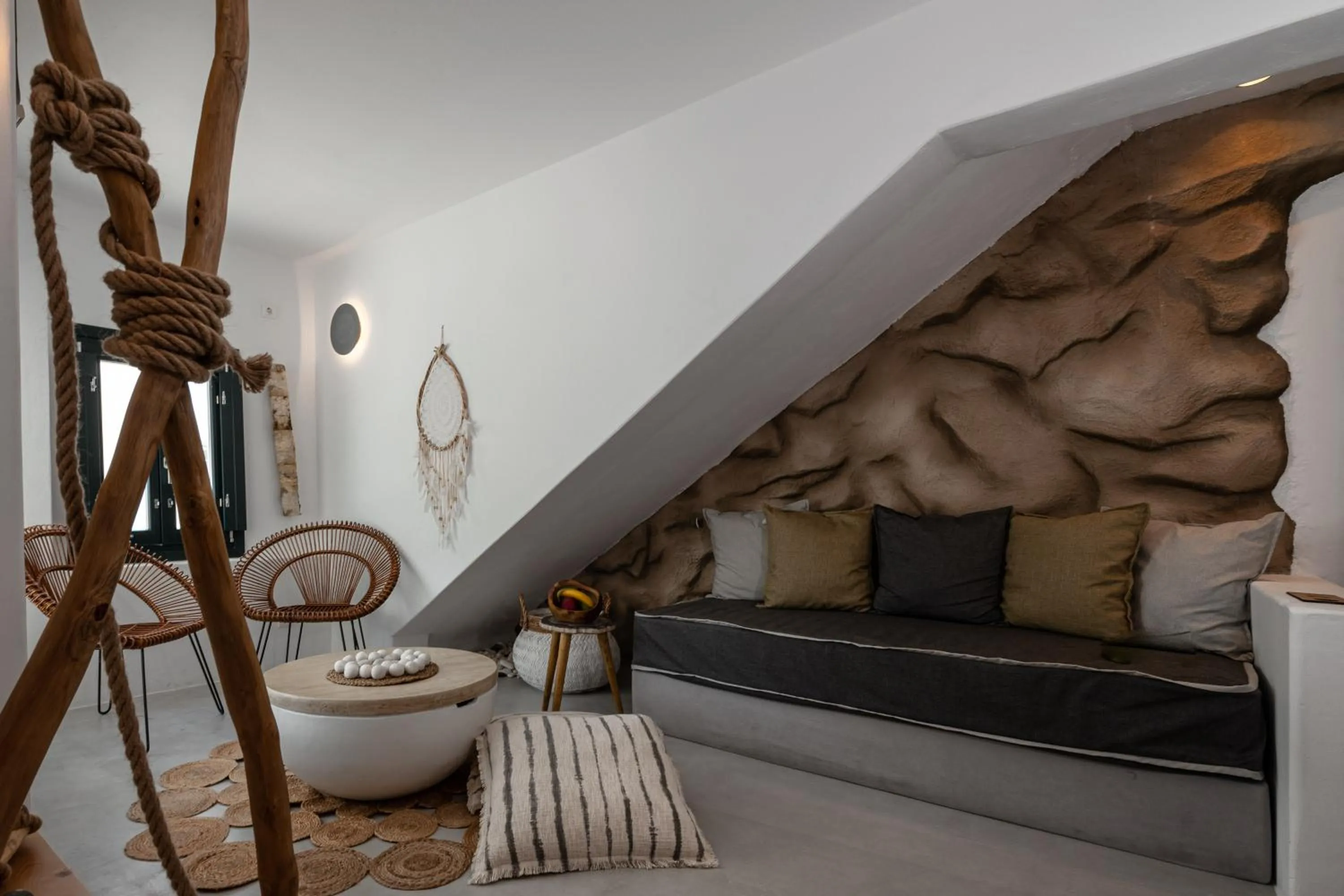 Seating area in Sandaya Luxury Suites