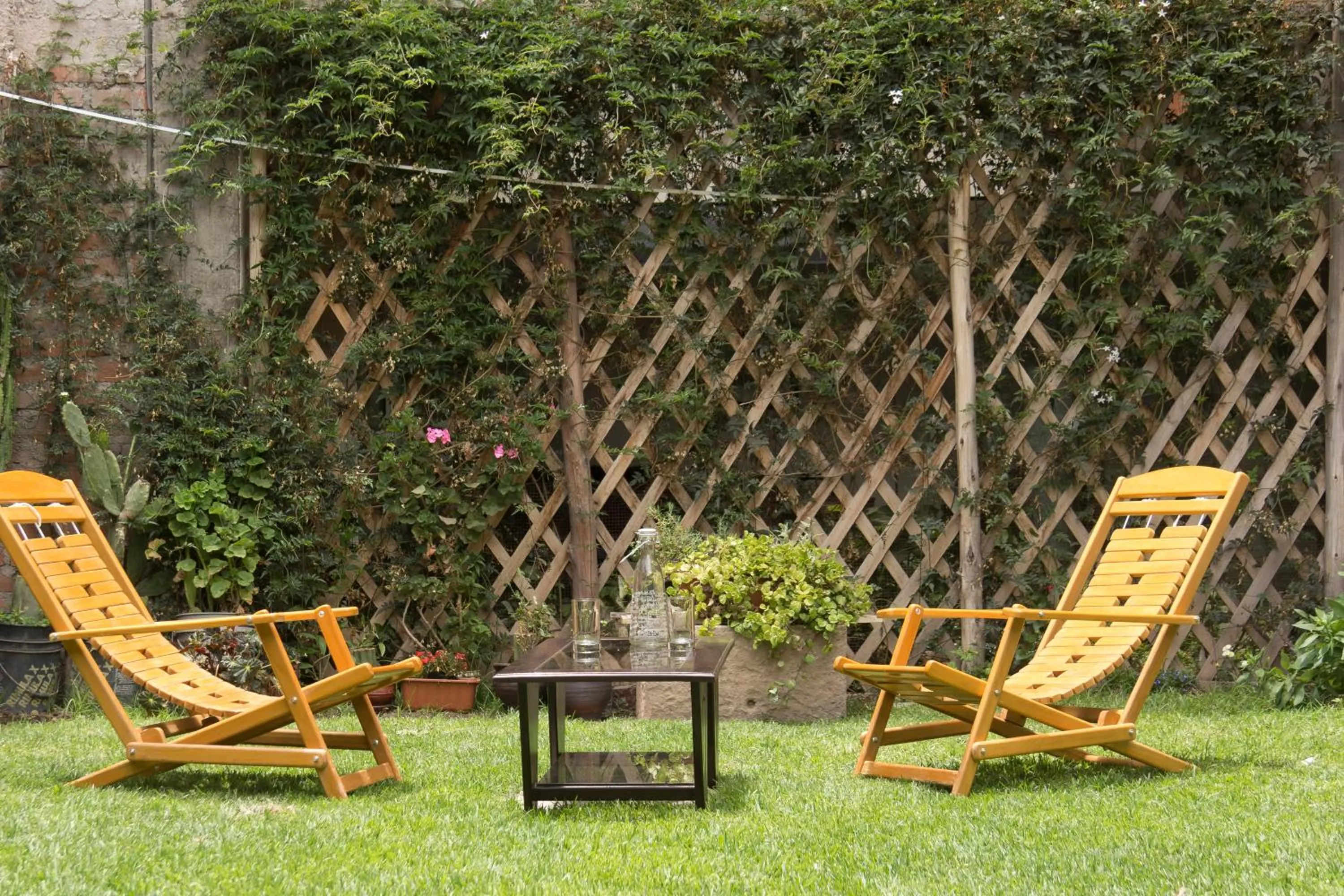 Patio in Yucay Plaza Inn