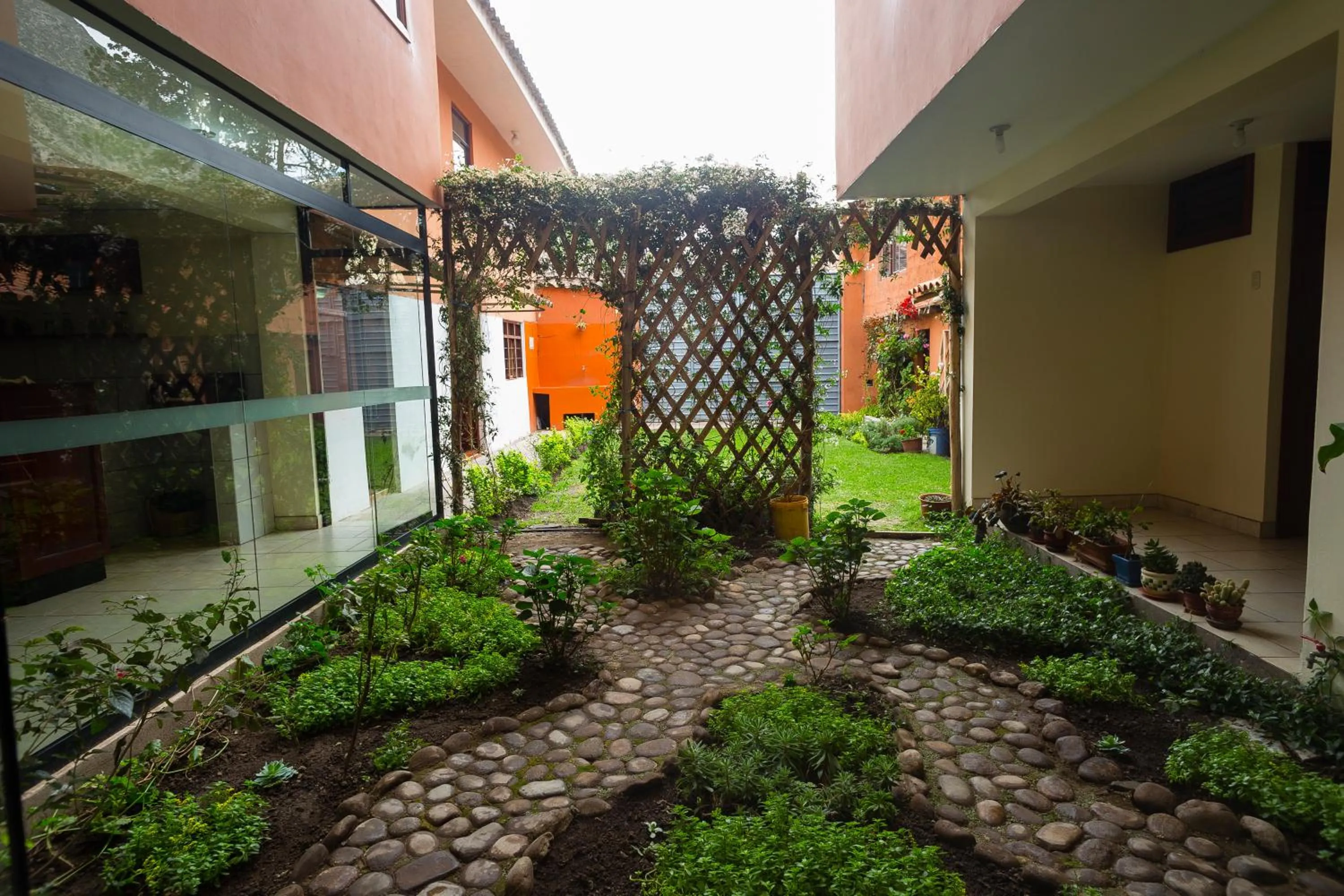 Patio in Yucay Plaza Inn