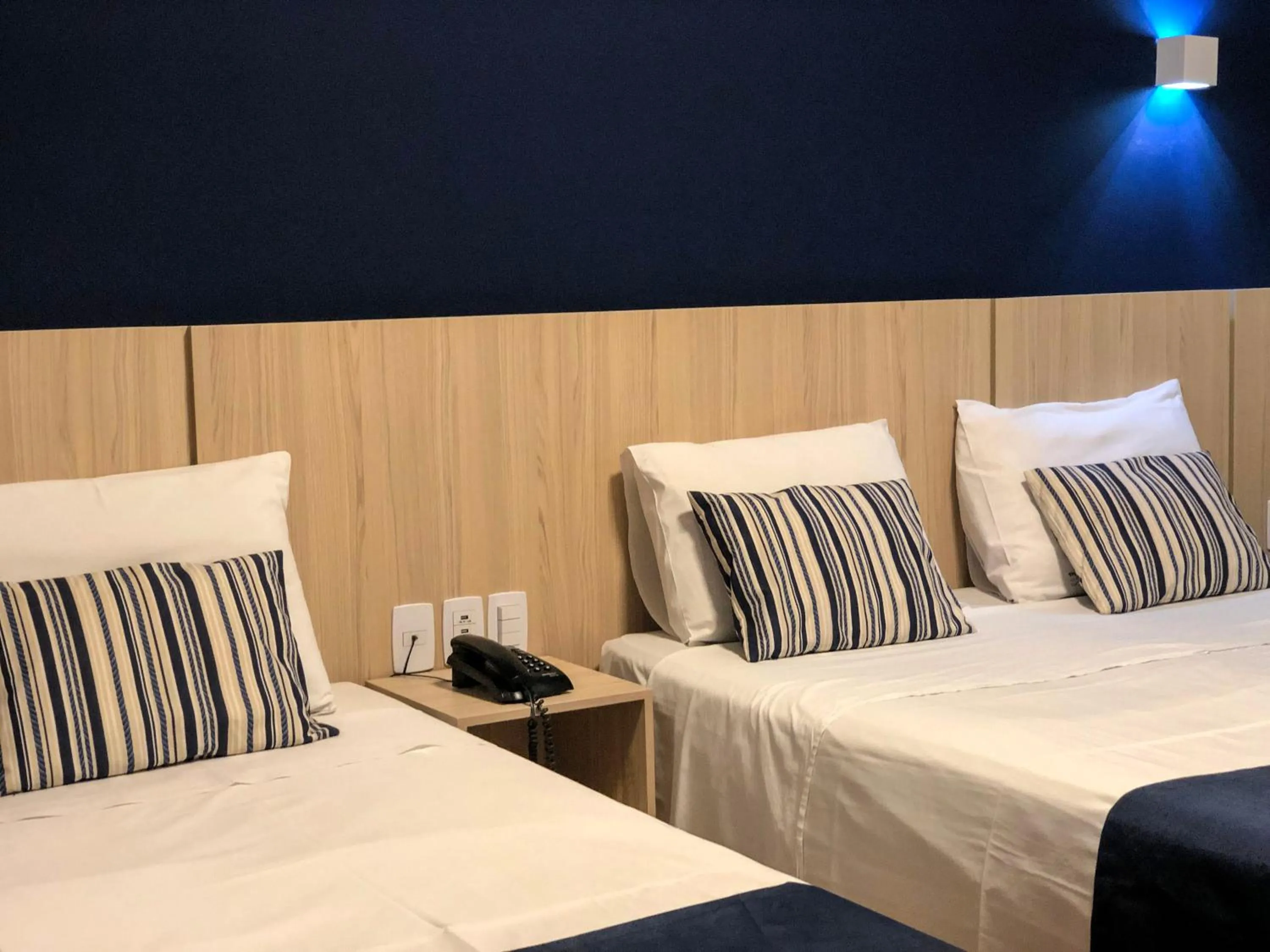 Bed in Rio das Pedras Thermas Hotel