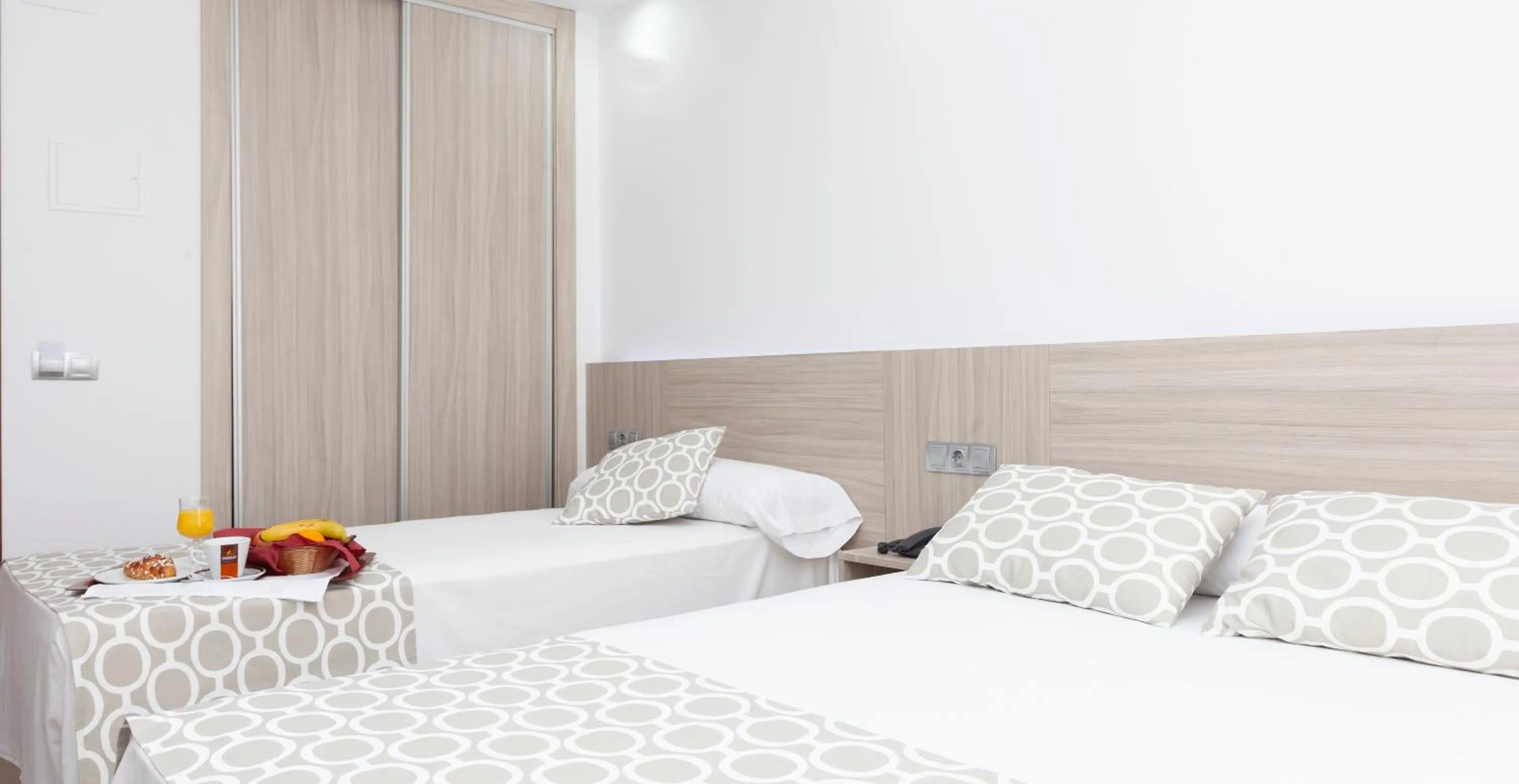 Decorative detail, Bed in Hotel Olympia Ronda II