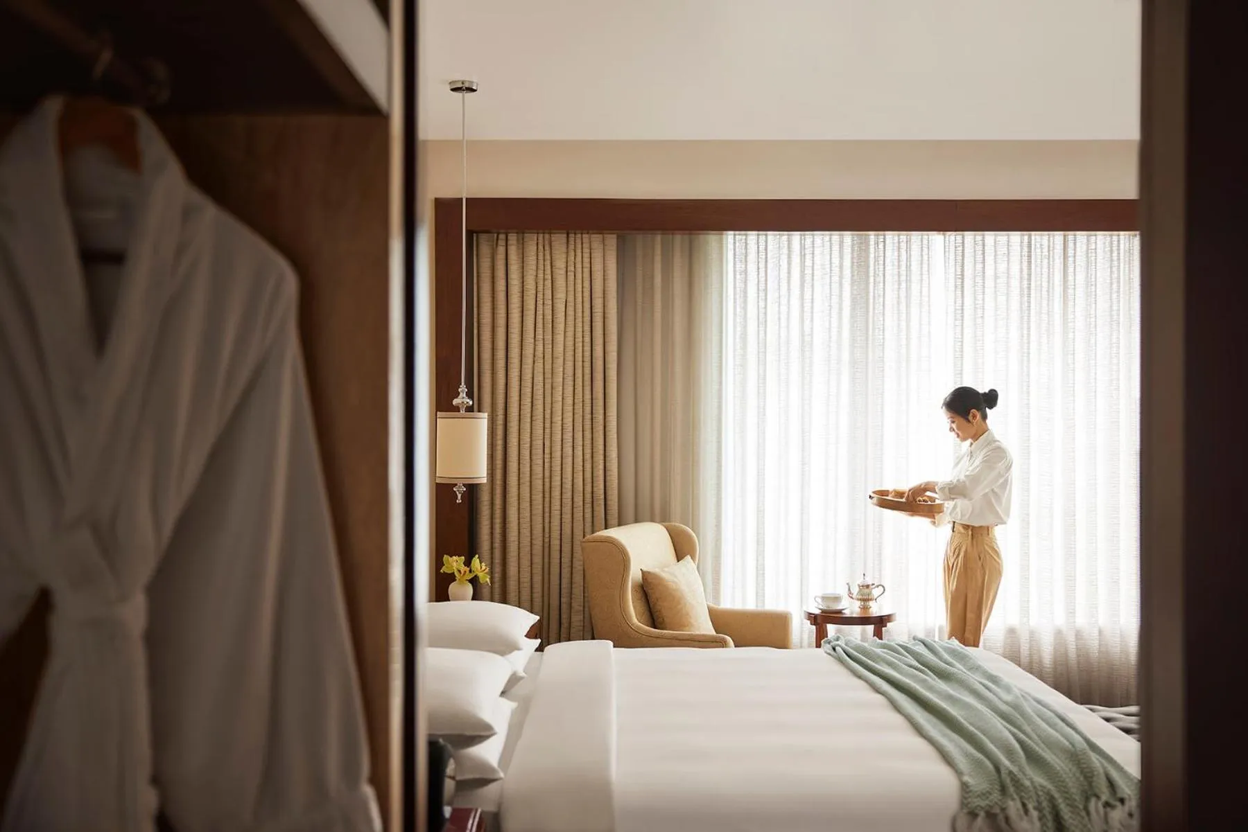 Bed in Park Hyatt Chennai