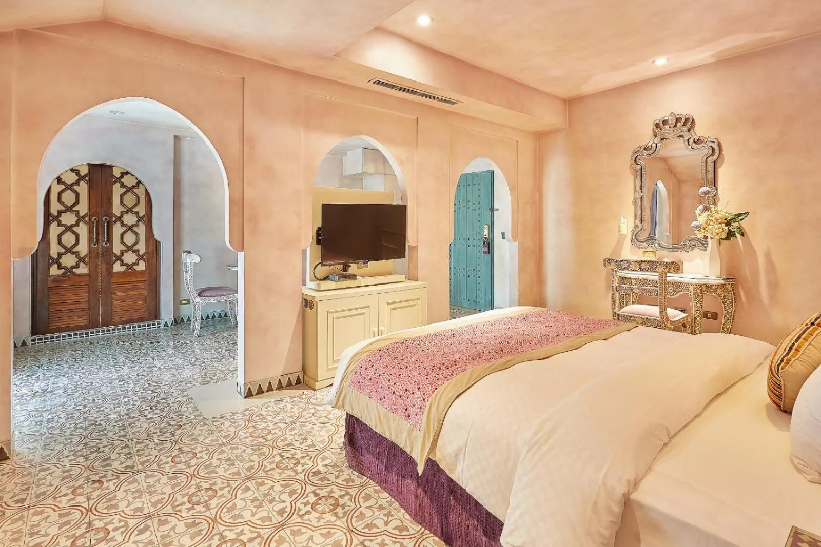 Bed in Kenting Amanda Hotel