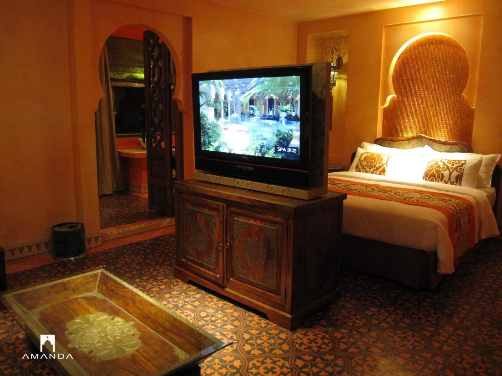 Living room, Bed in Kenting Amanda Hotel