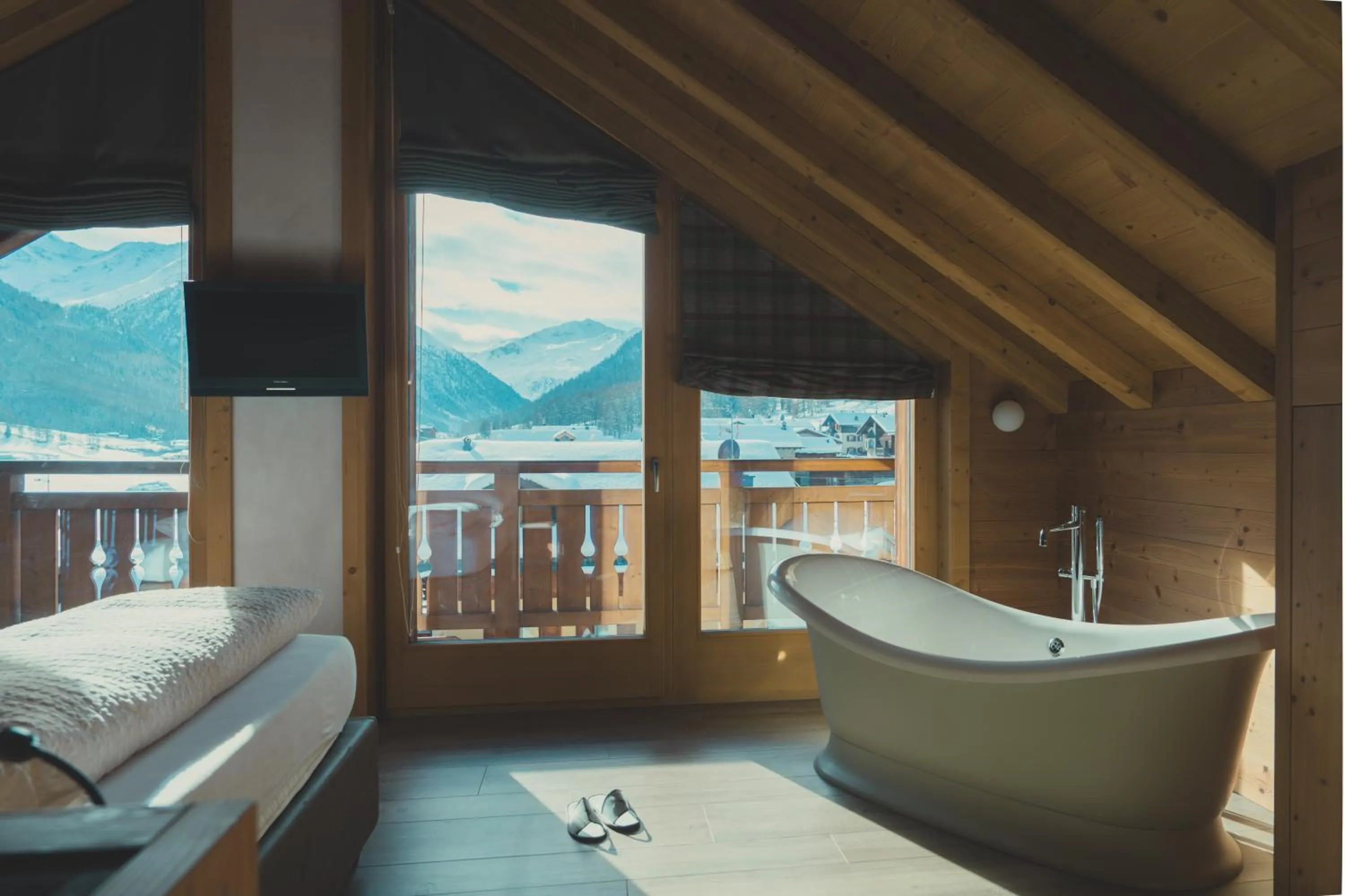 Bed in Hotel Amerikan