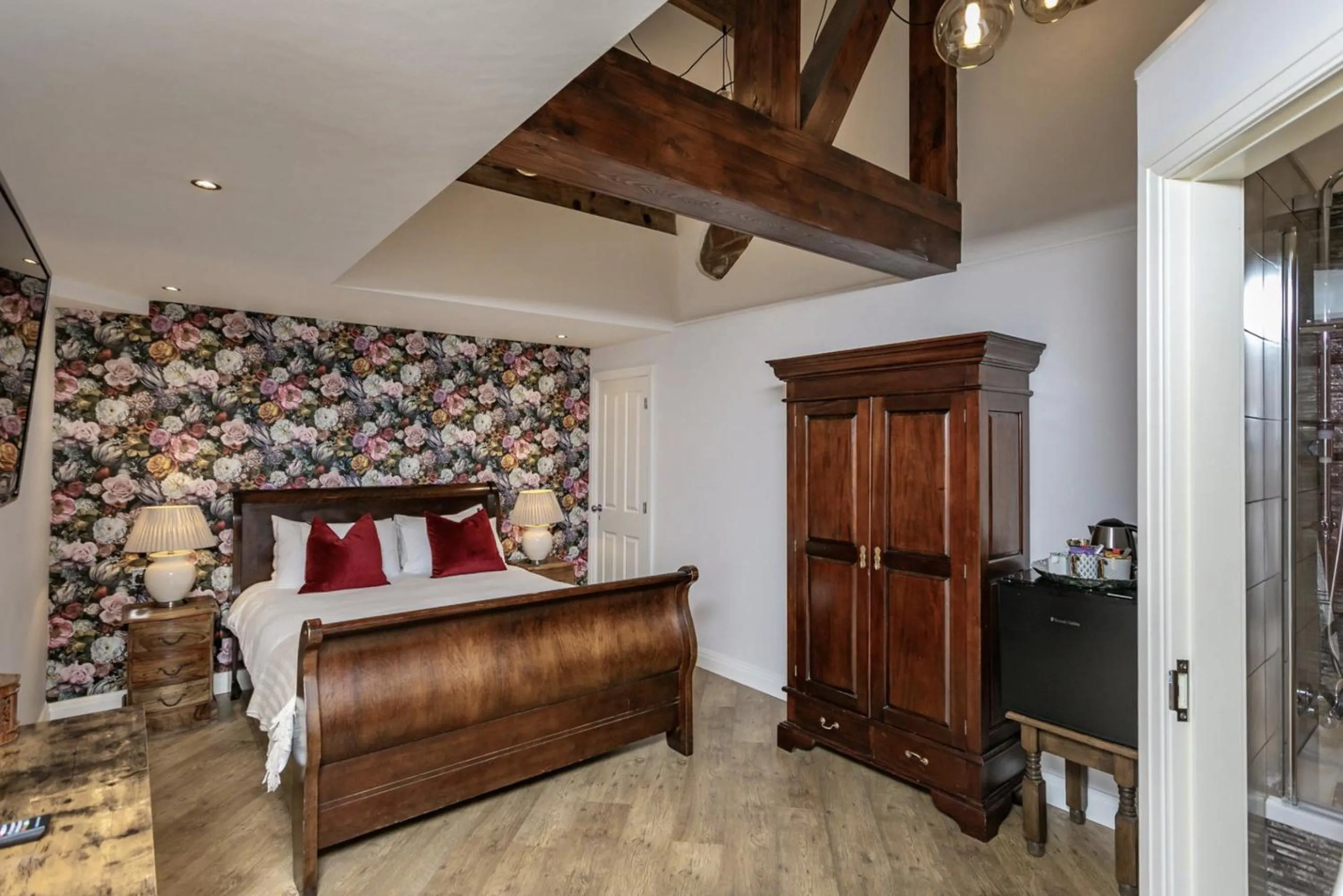 Bedroom, Bed in Willow Lodge Hambleton