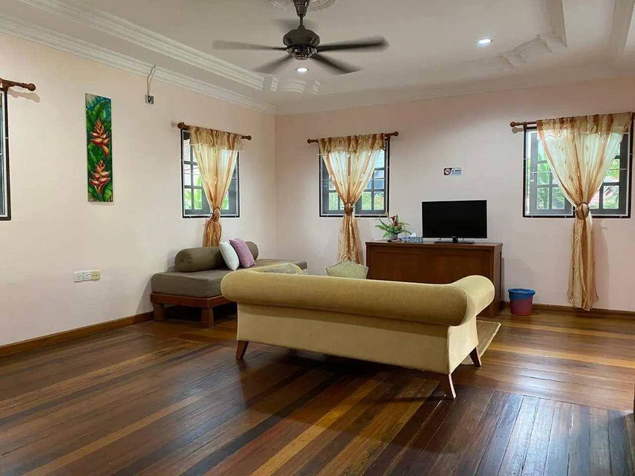 Seating area in Padimas Villa @Datai Valley